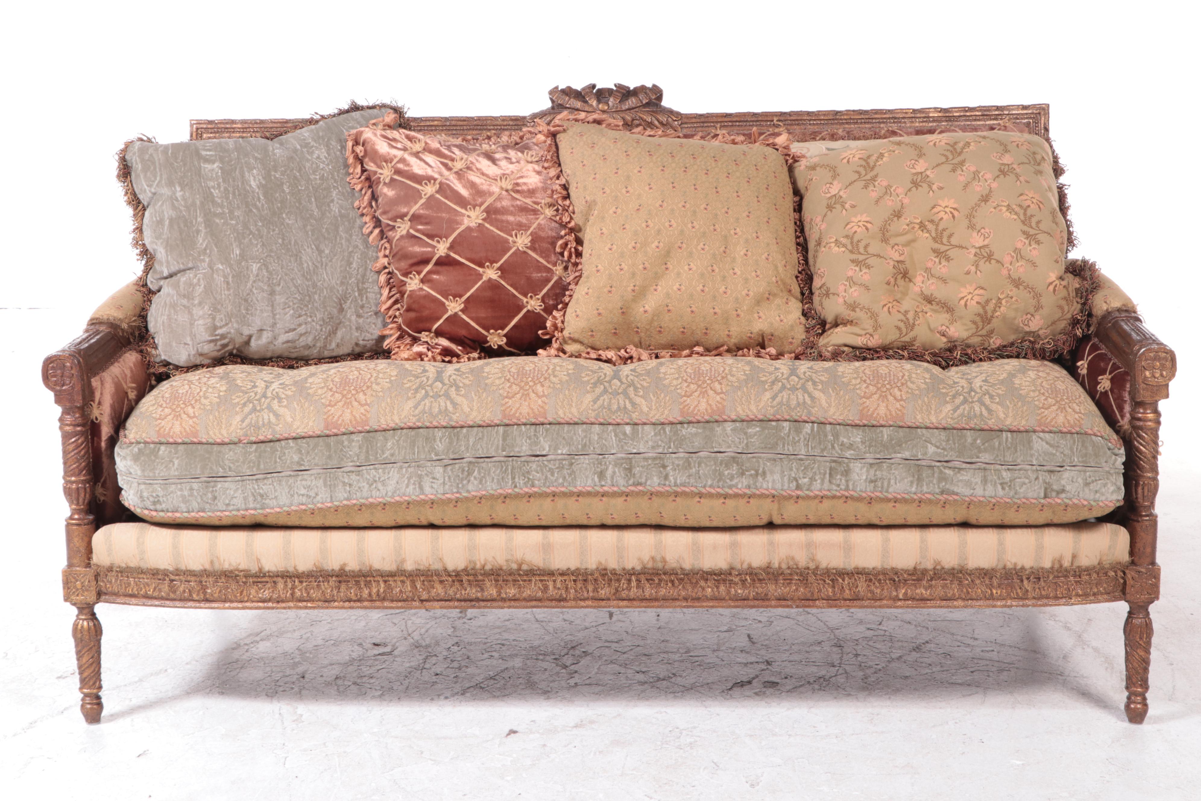 Carol Hicks Bolton for EJ Victor Louis XVI Style Custom-Upholstered Sofa