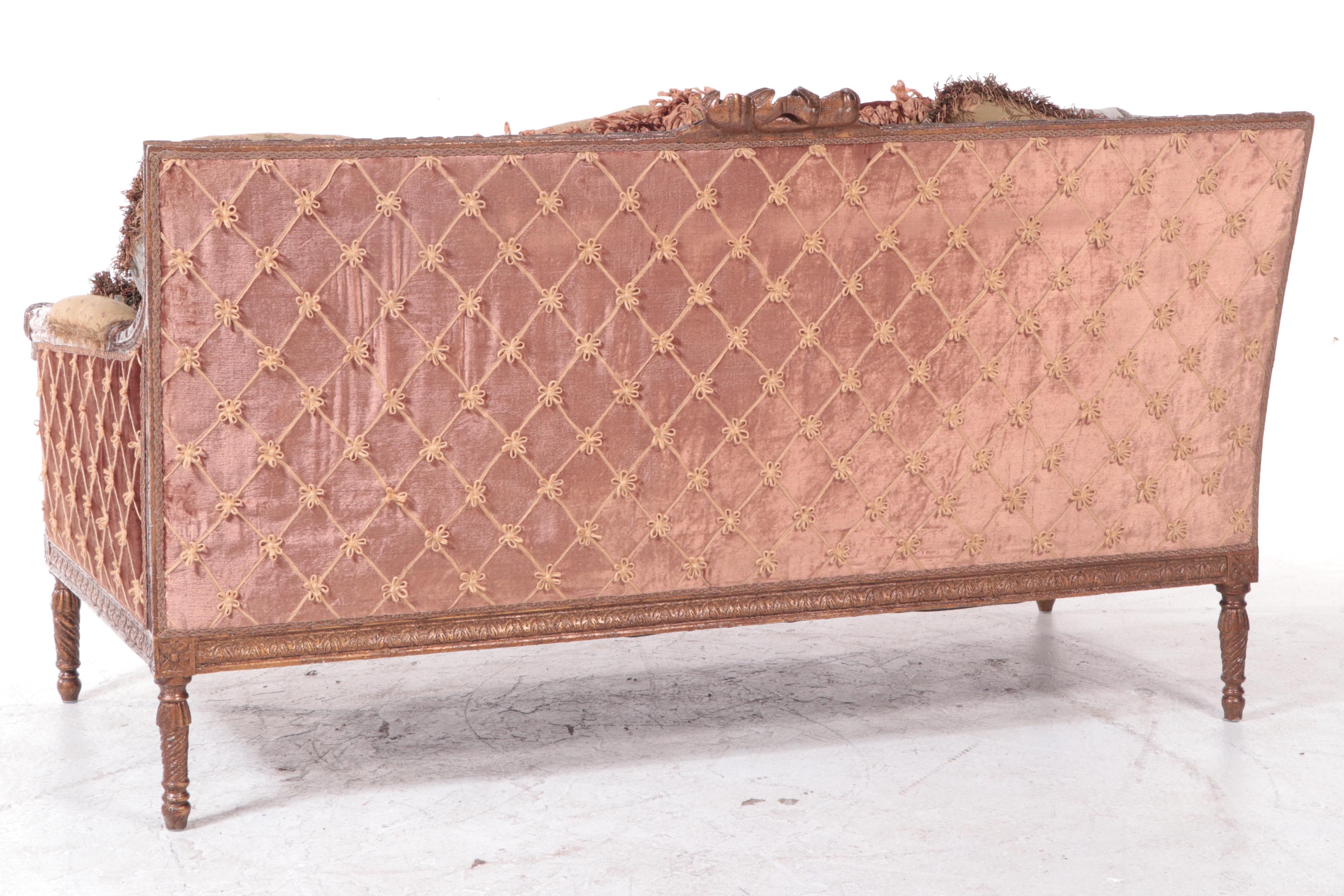 Carol Hicks Bolton for EJ Victor Louis XVI Style Custom-Upholstered Sofa