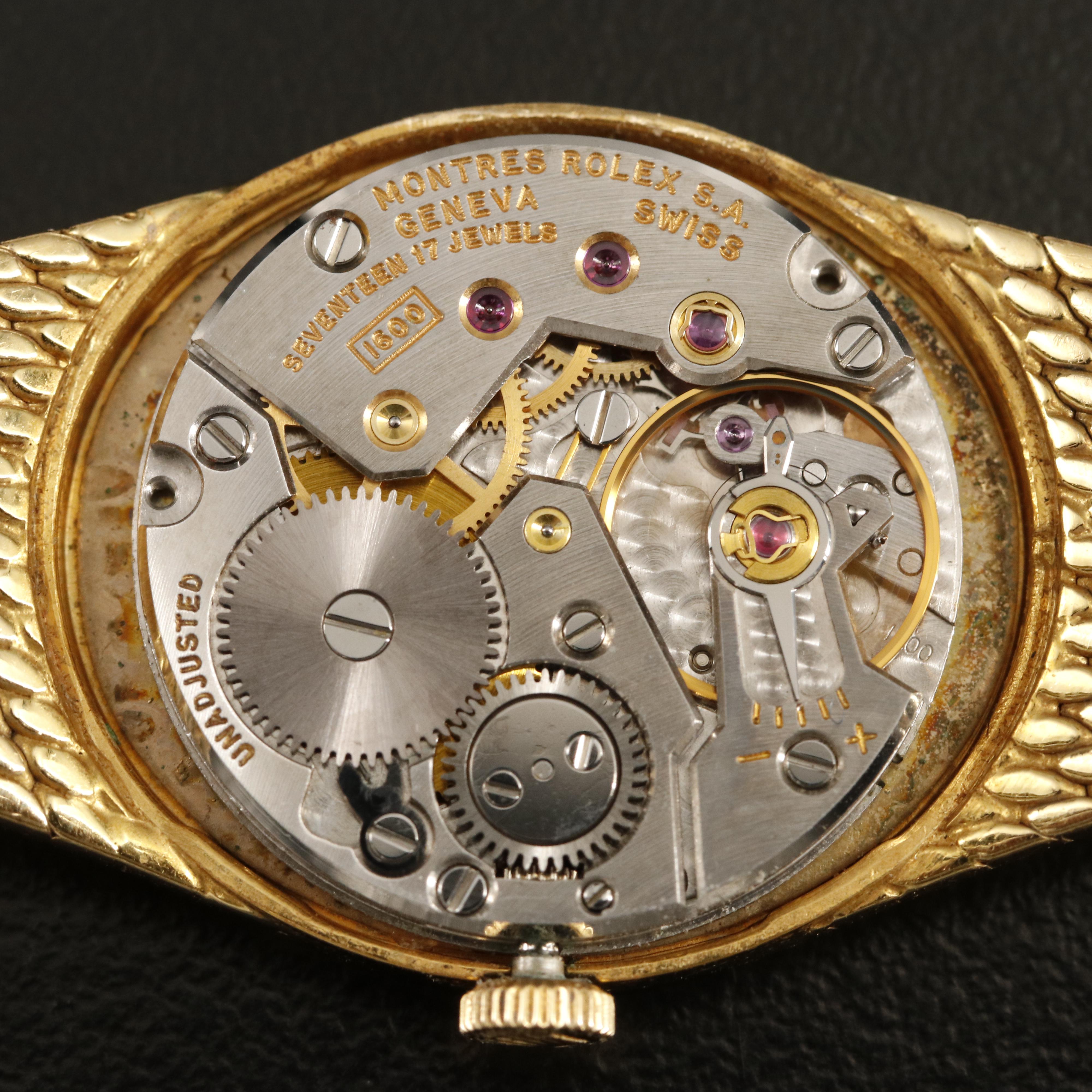 18K Rolex Cellini Stem Wind Watch