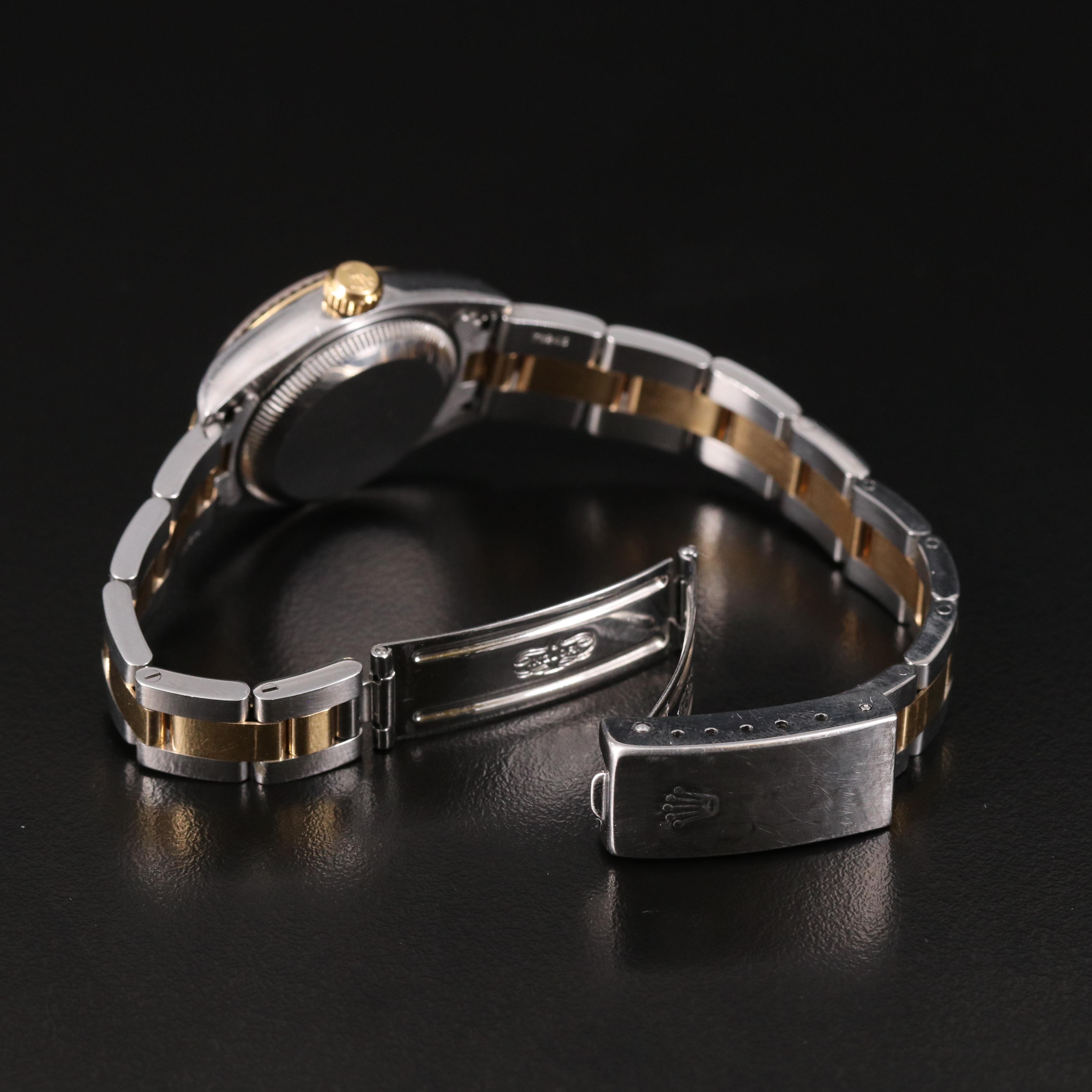 Rolex Datejust Factory Champagne Mother-of-Pearl Diamond Dial Watch