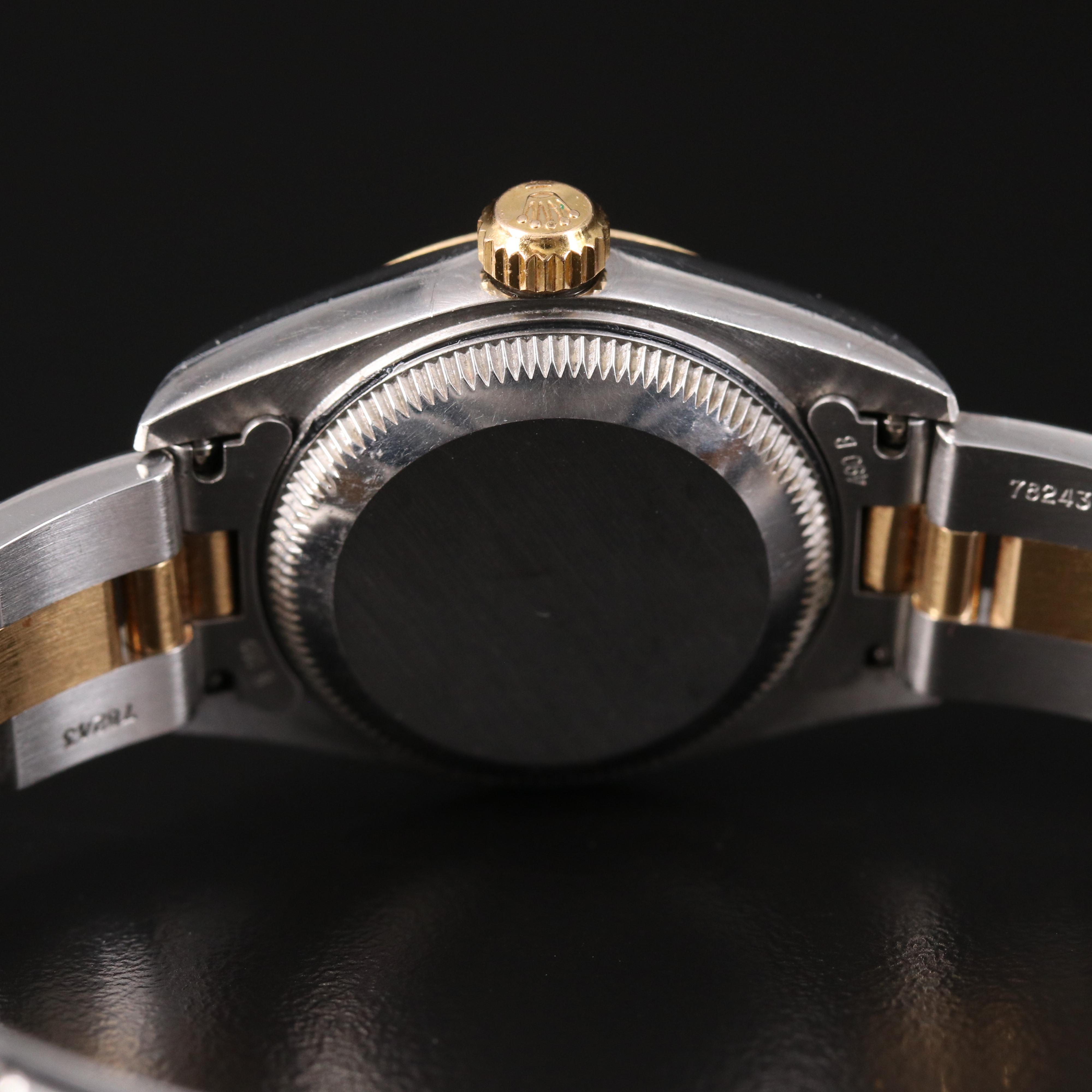 Rolex Datejust Factory Champagne Mother-of-Pearl Diamond Dial Watch