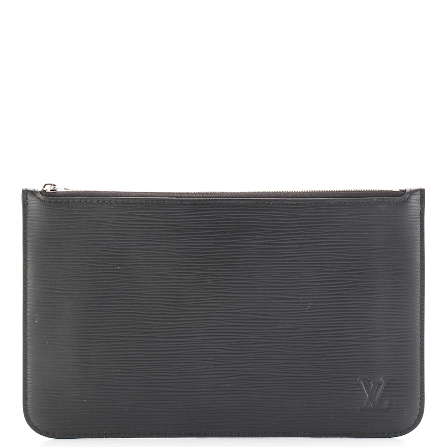 Louis Vuitton Neverfull Pochette in Black Epi Leather