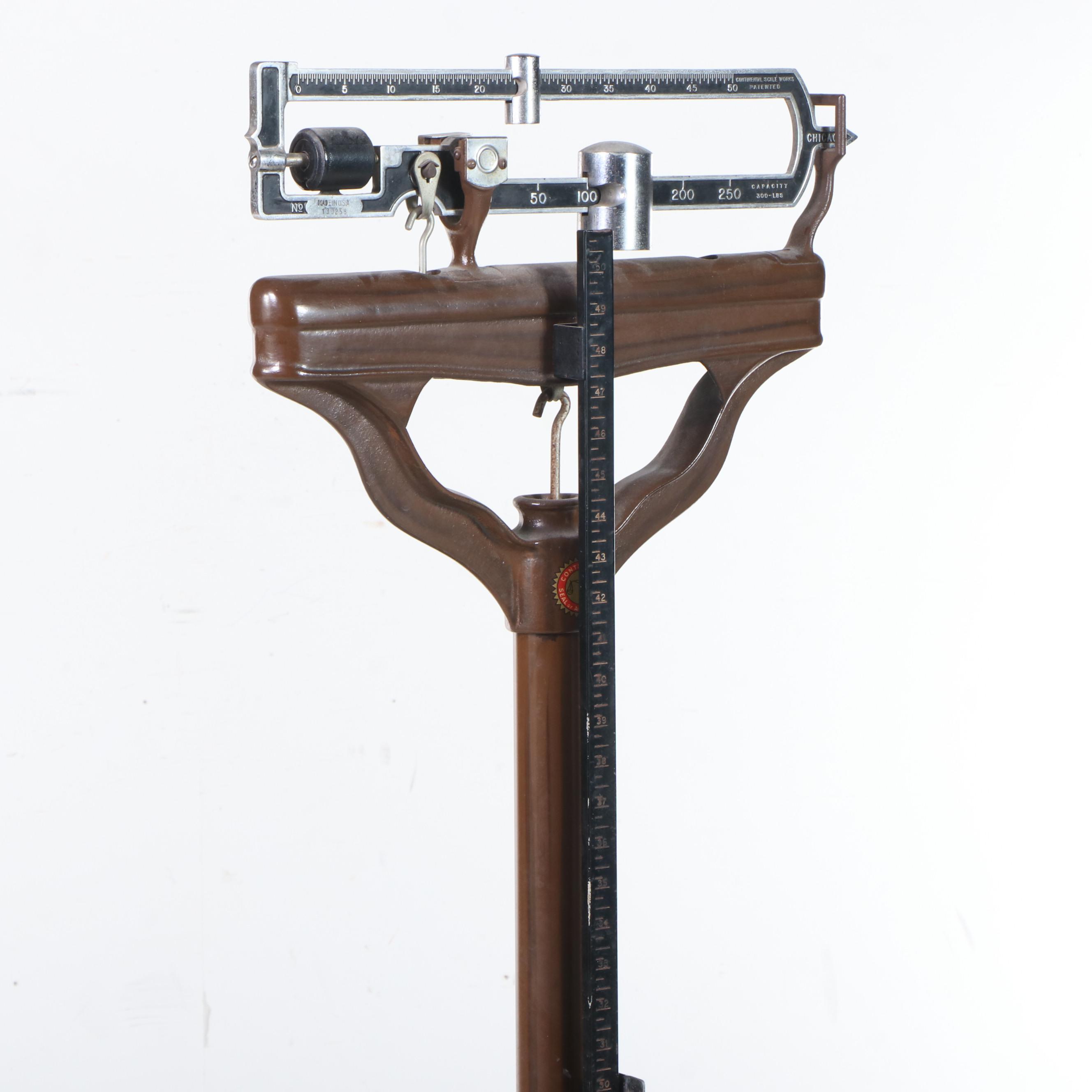 Chicago Continental Scale Works, Vintage Patient Weight Scale