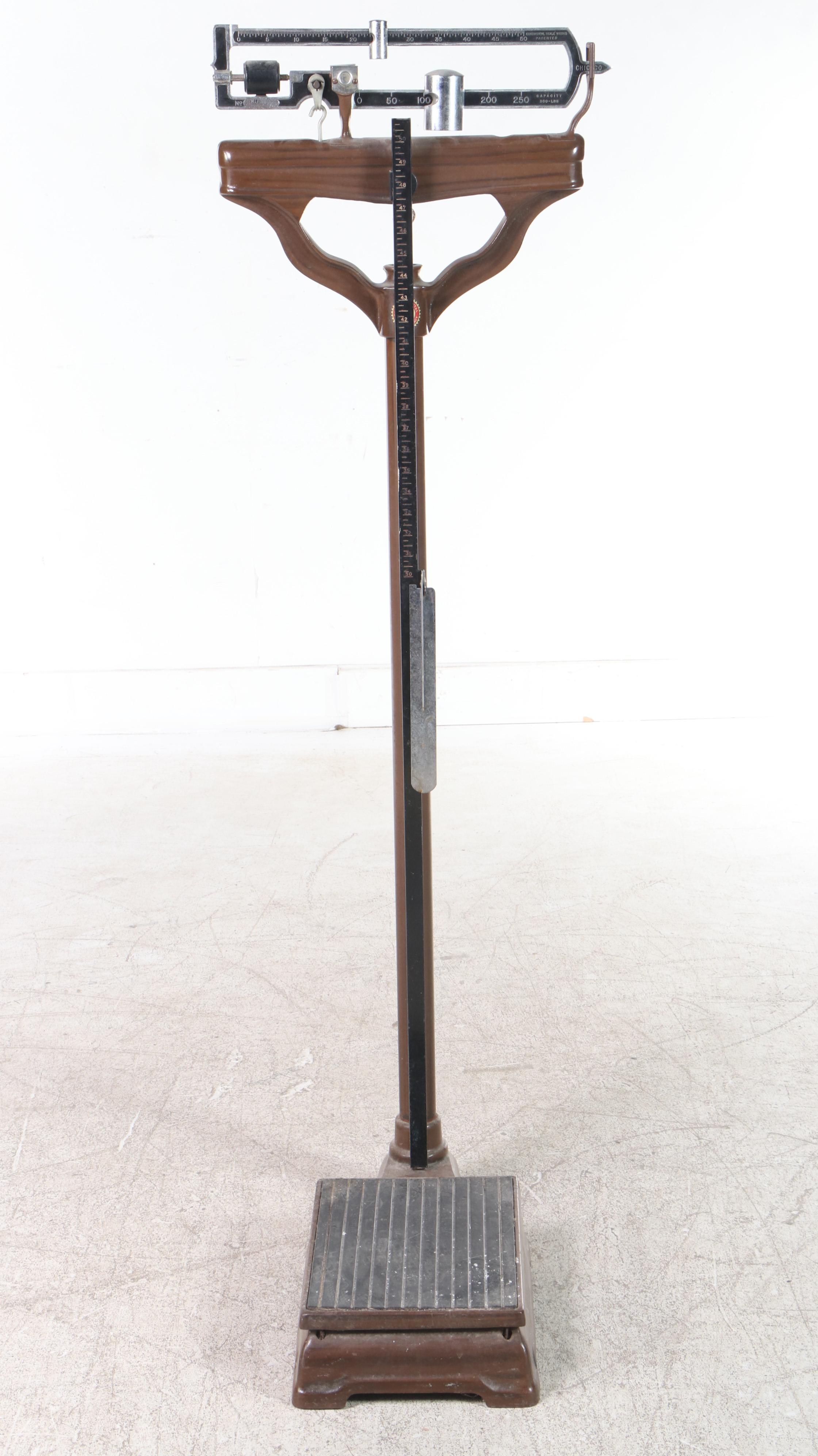 Chicago Continental Scale Works, Vintage Patient Weight Scale