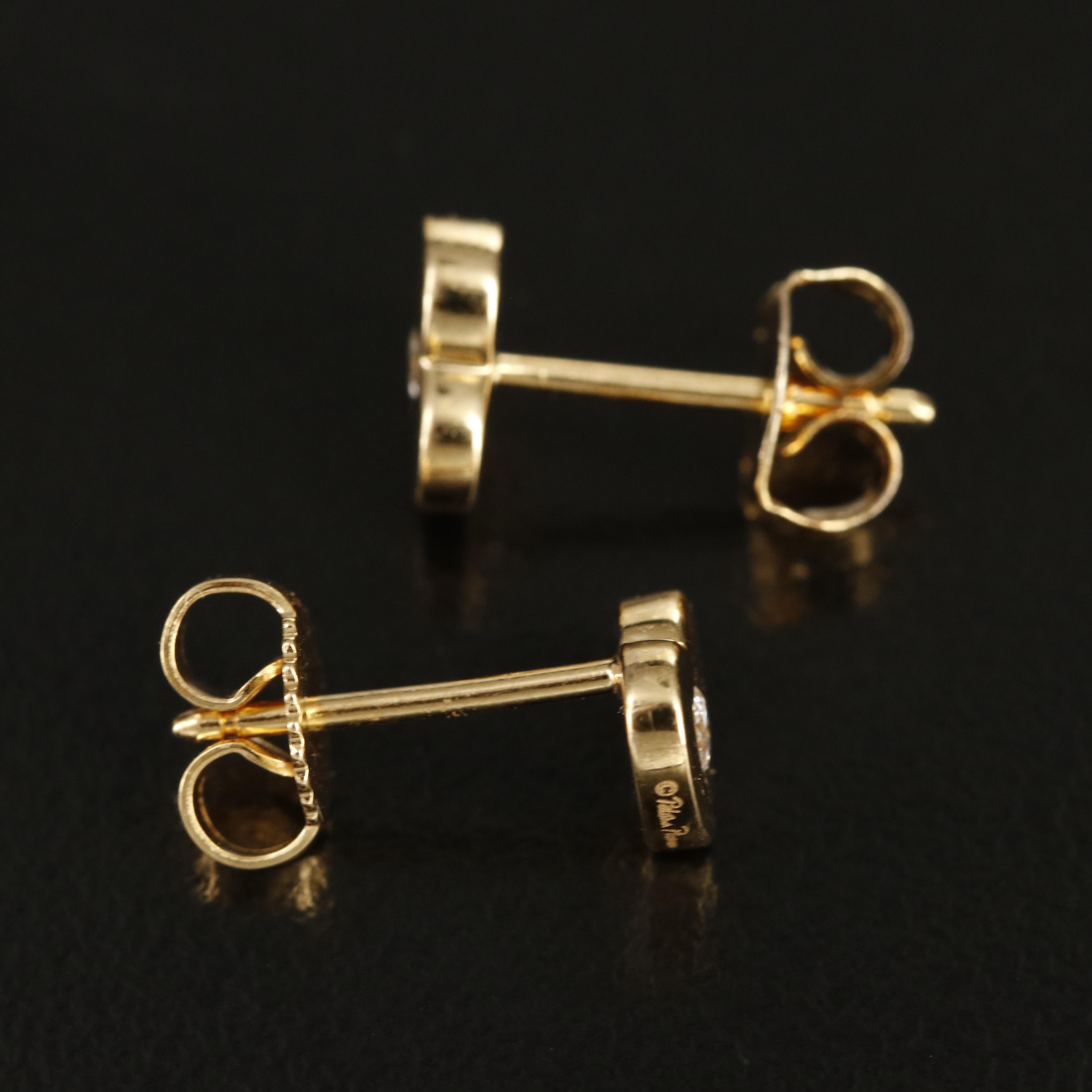 Paloma Picasso for Tiffany & Co. "Modern Heart" 18K 0.10 CTW Diamond Earrings