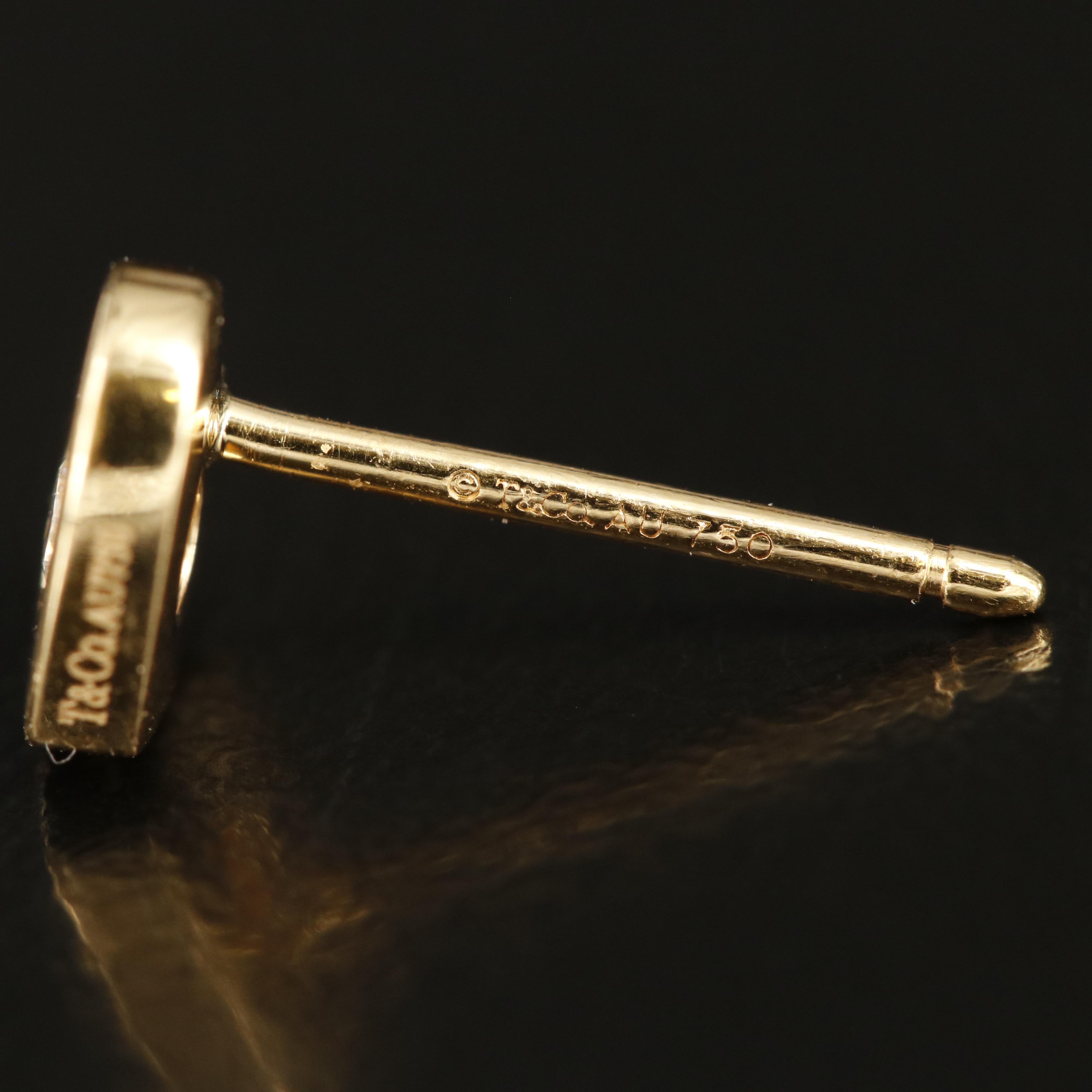 Paloma Picasso for Tiffany & Co. "Modern Heart" 18K 0.10 CTW Diamond Earrings