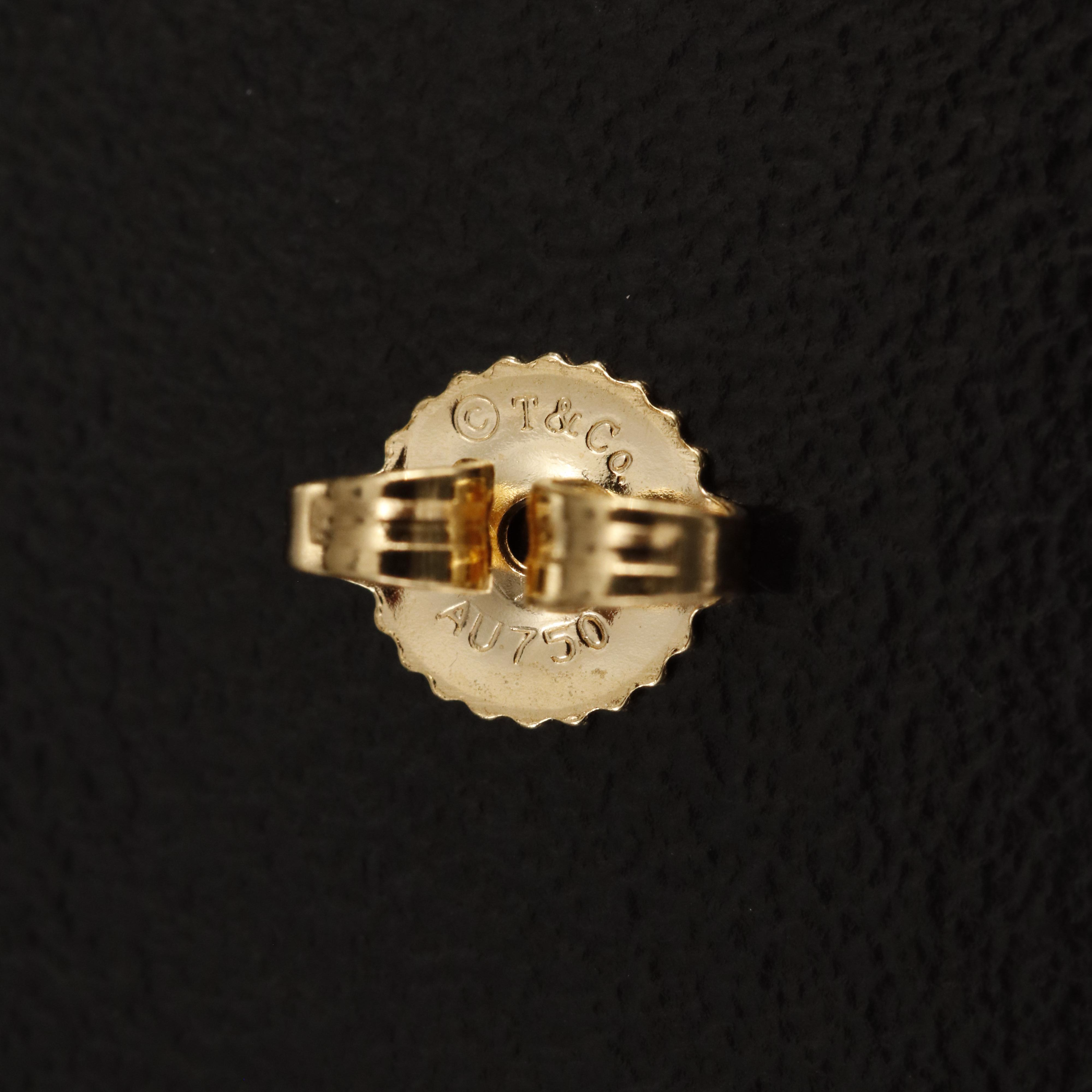 Paloma Picasso for Tiffany & Co. "Modern Heart" 18K 0.10 CTW Diamond Earrings