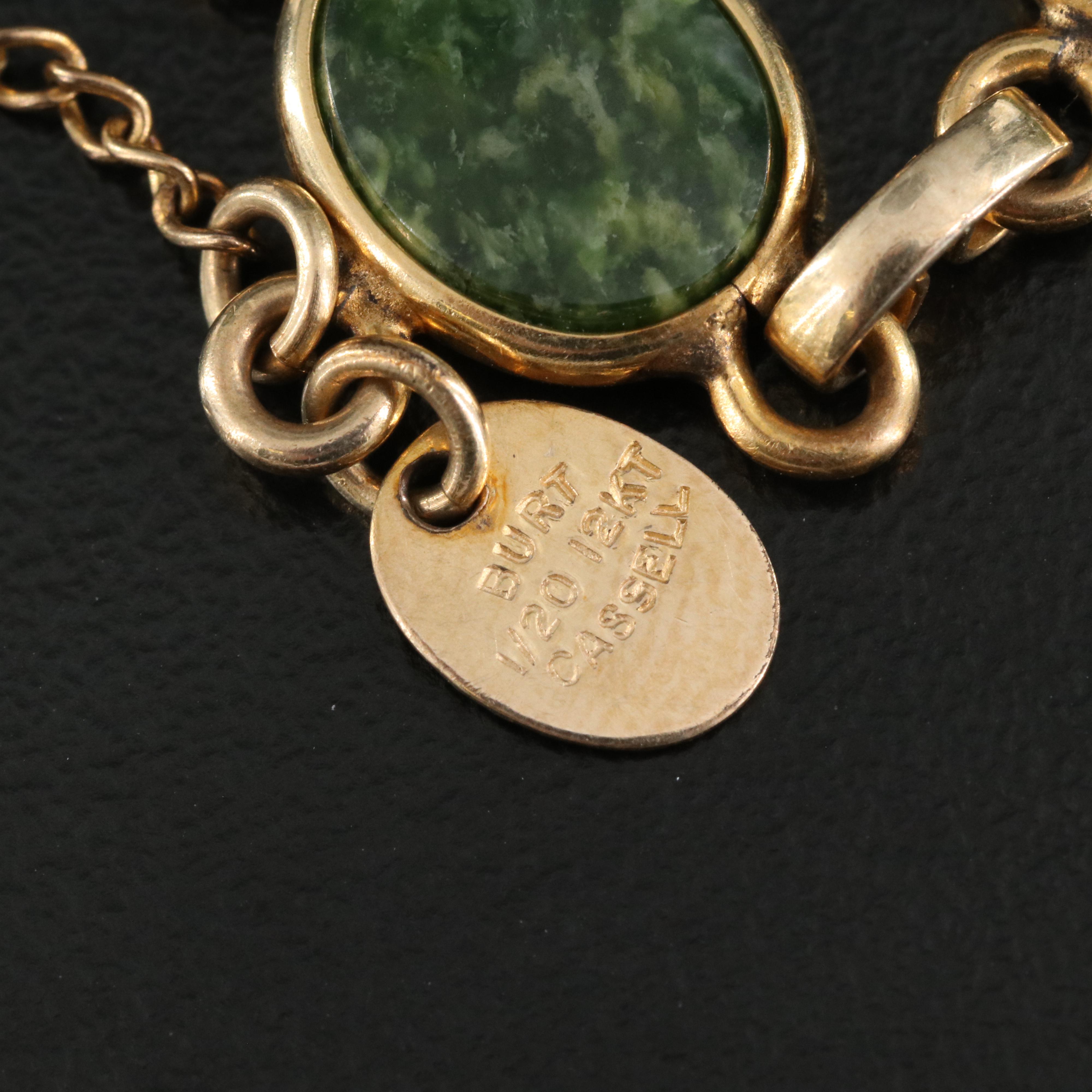 Gold-Filled Bracelets with Burt Cassell Bracelet and Brooch