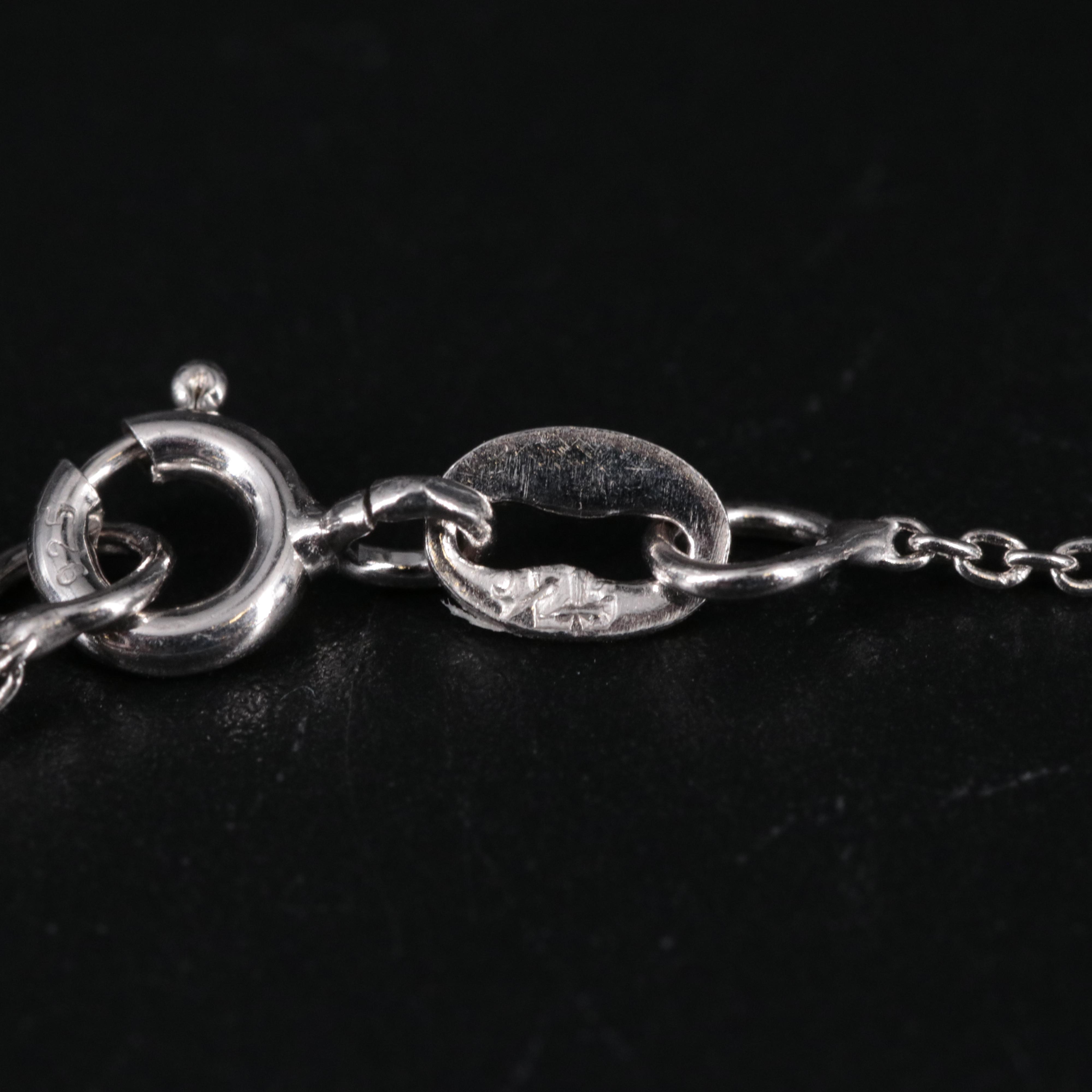 Sterling Silver Gemstone Pendant Necklace