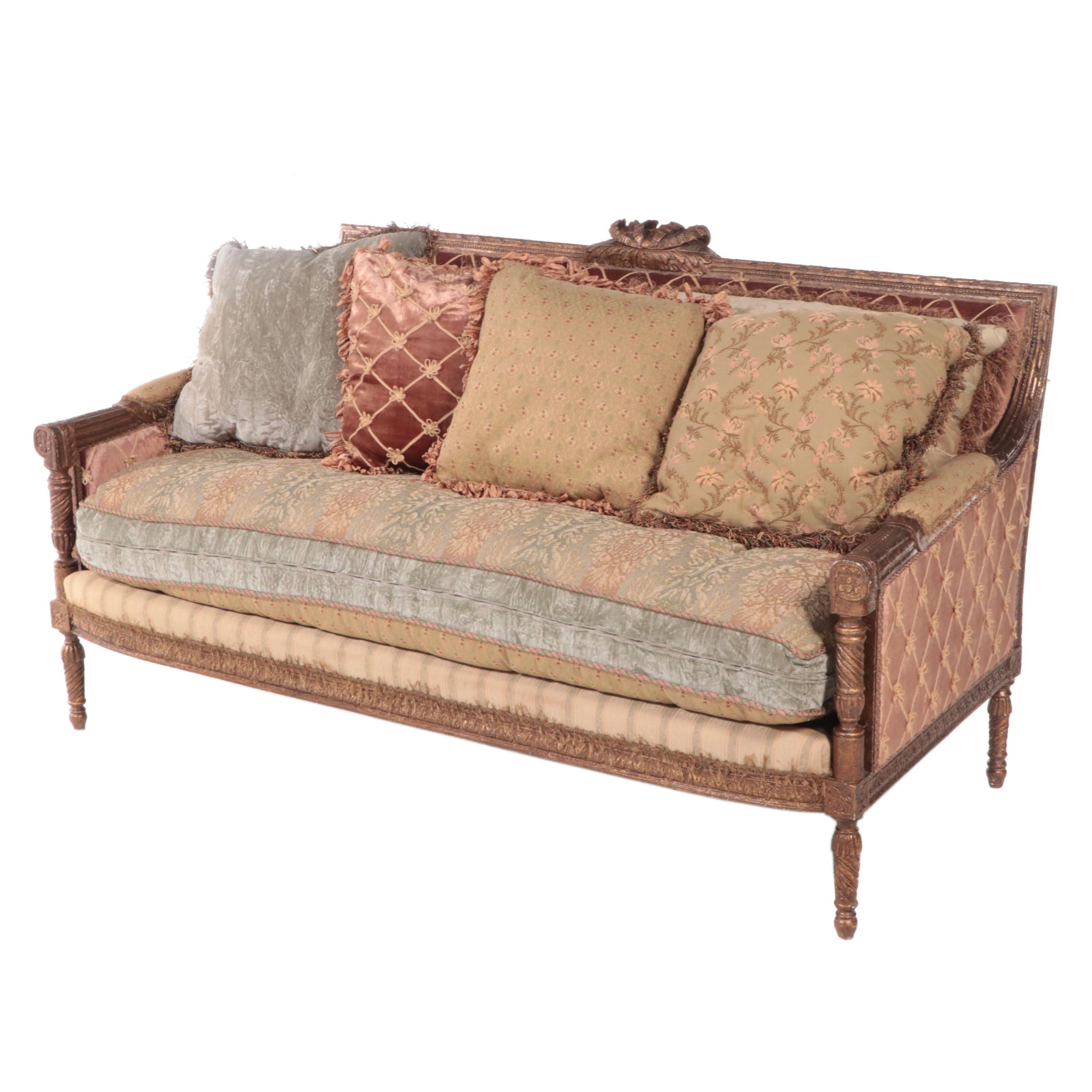 Carol Hicks Bolton for EJ Victor Louis XVI Style Custom-Upholstered Sofa