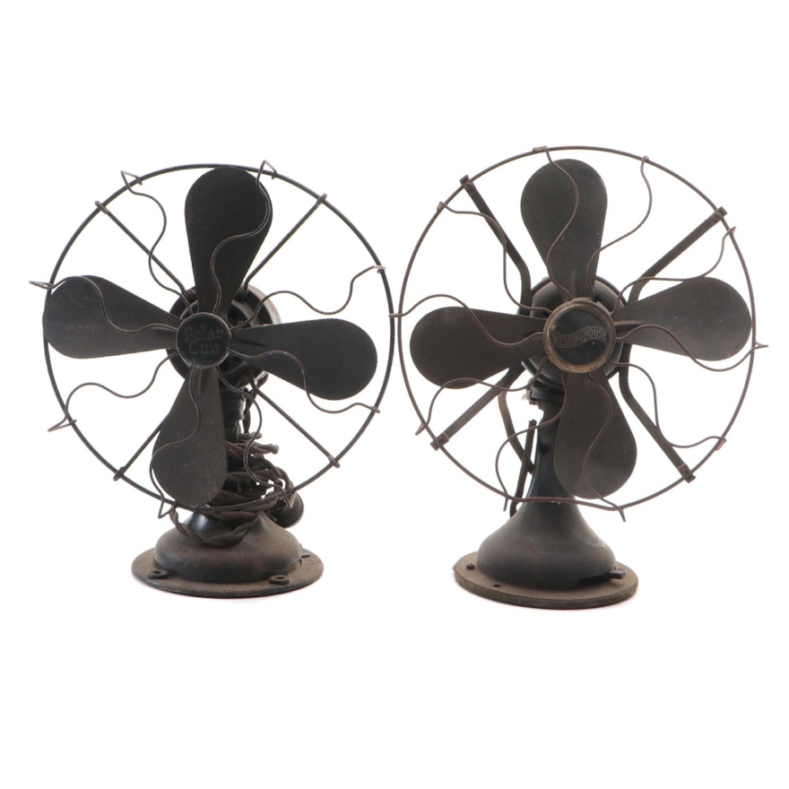 Westinghouse No. 457678 and Polar Bear Desk Fans, Early to Mid-20th Century