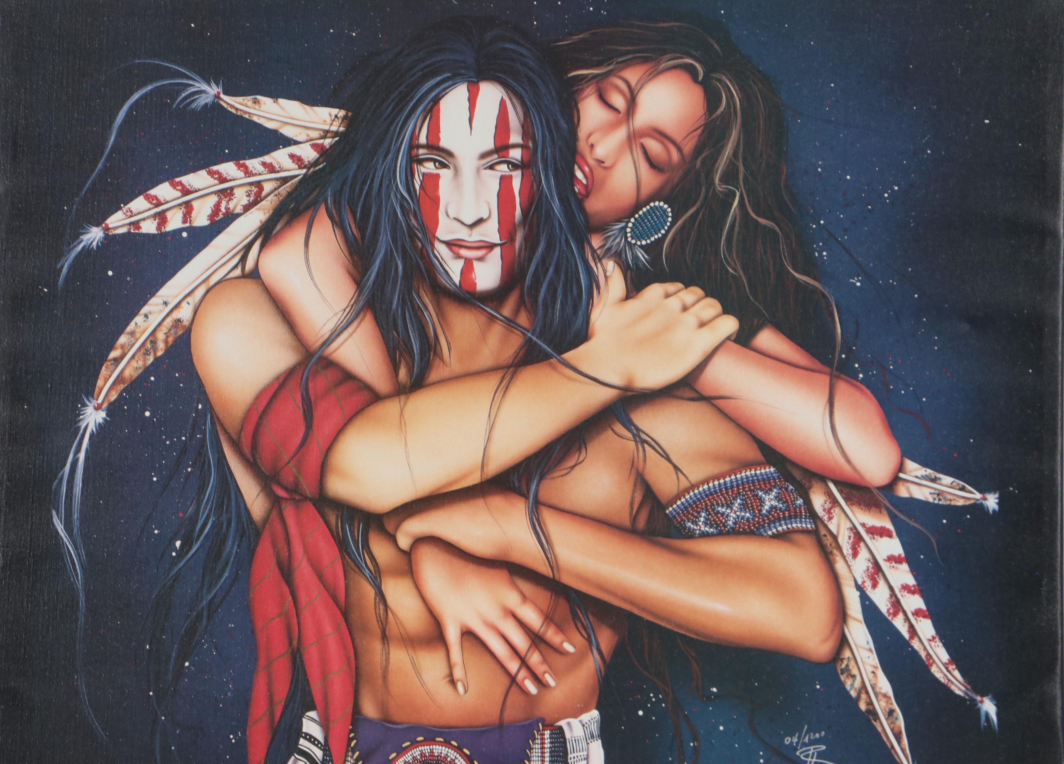 Henri Peter Offset Lithograph "More Than Lovers," 1997