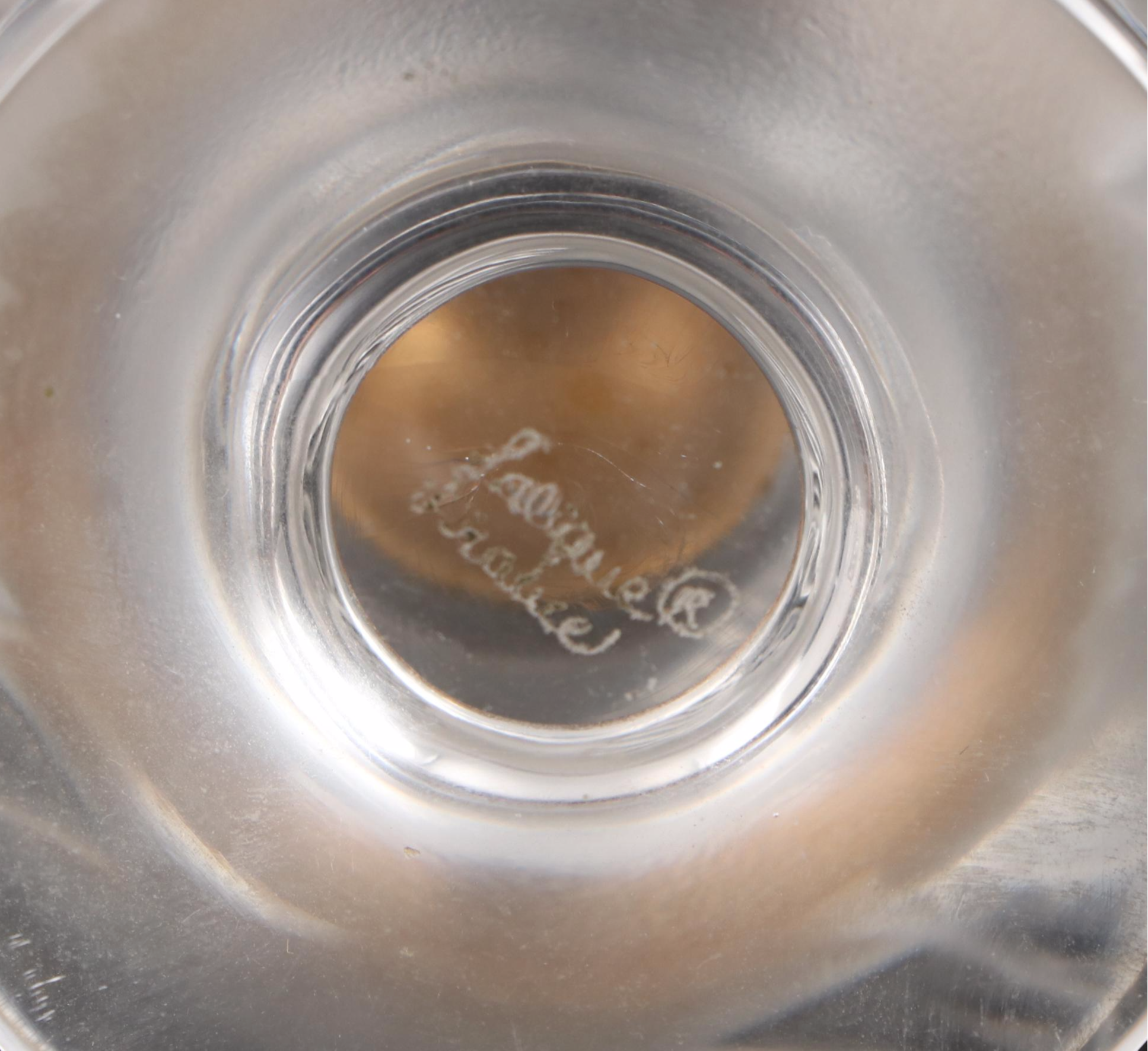 Lalique "Tête de Lion" Frosted and Clear Crystal Lighter and Cigarette Holder