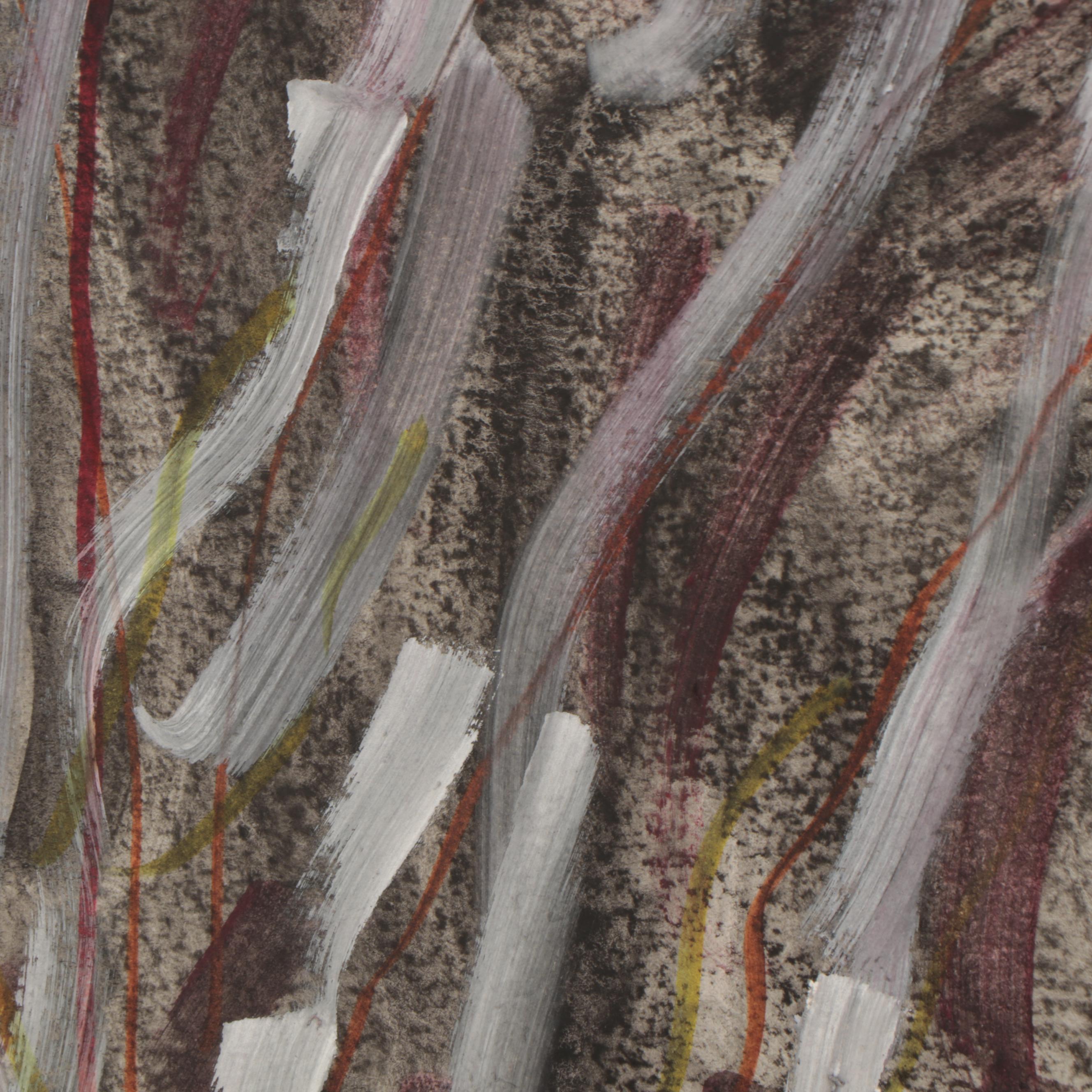 Jim Guest Figural Mixed Media Painting