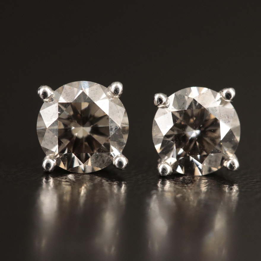 14K 1.60 CTW Lab Grown Diamond Stud Earrings