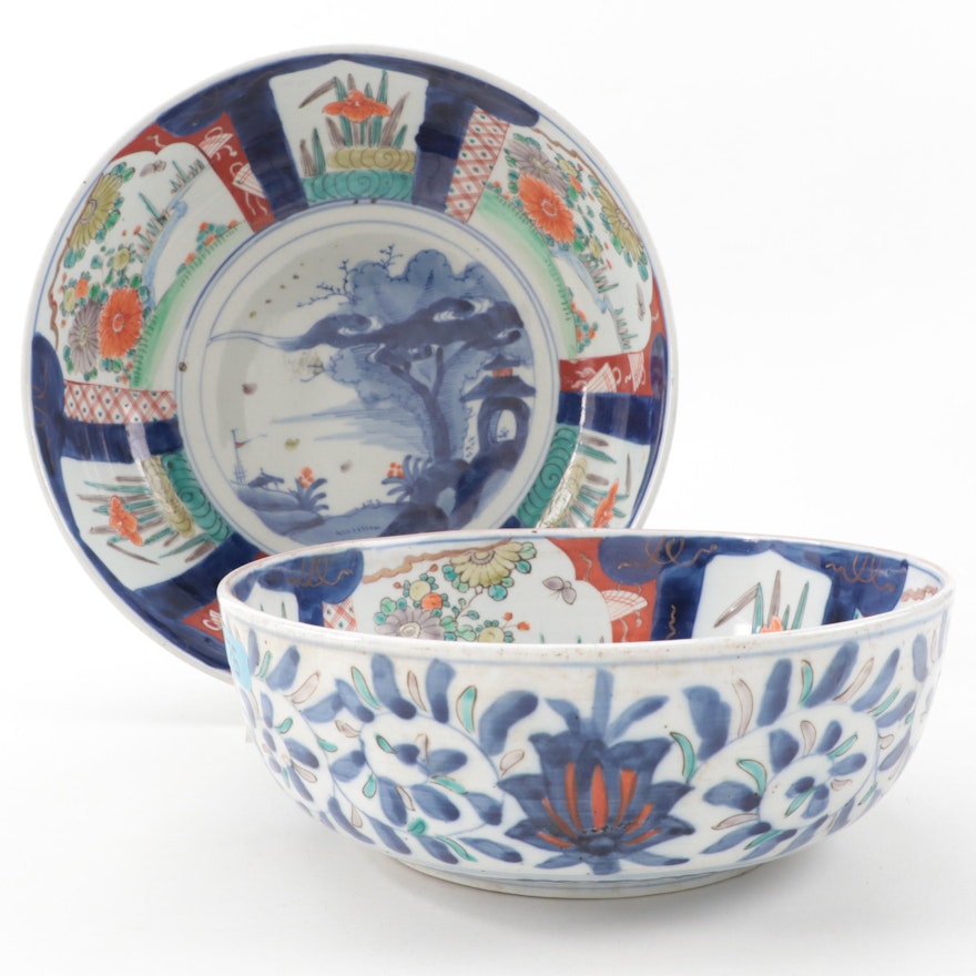 Japanese Imari Ware Porcelain Bowls