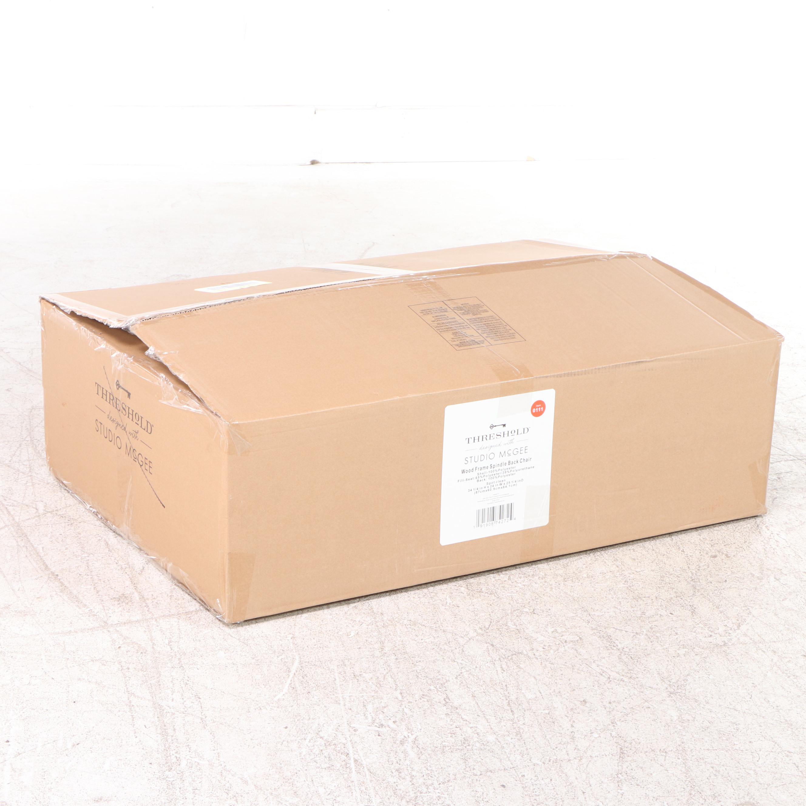 Threshold with Studio McGee Riverview Wood Frame Spindle Back Chair