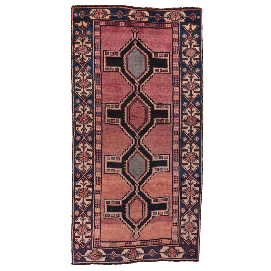 4'1 x 8'1 Hand-Knotted Persian Persian Qashqai Long Rug