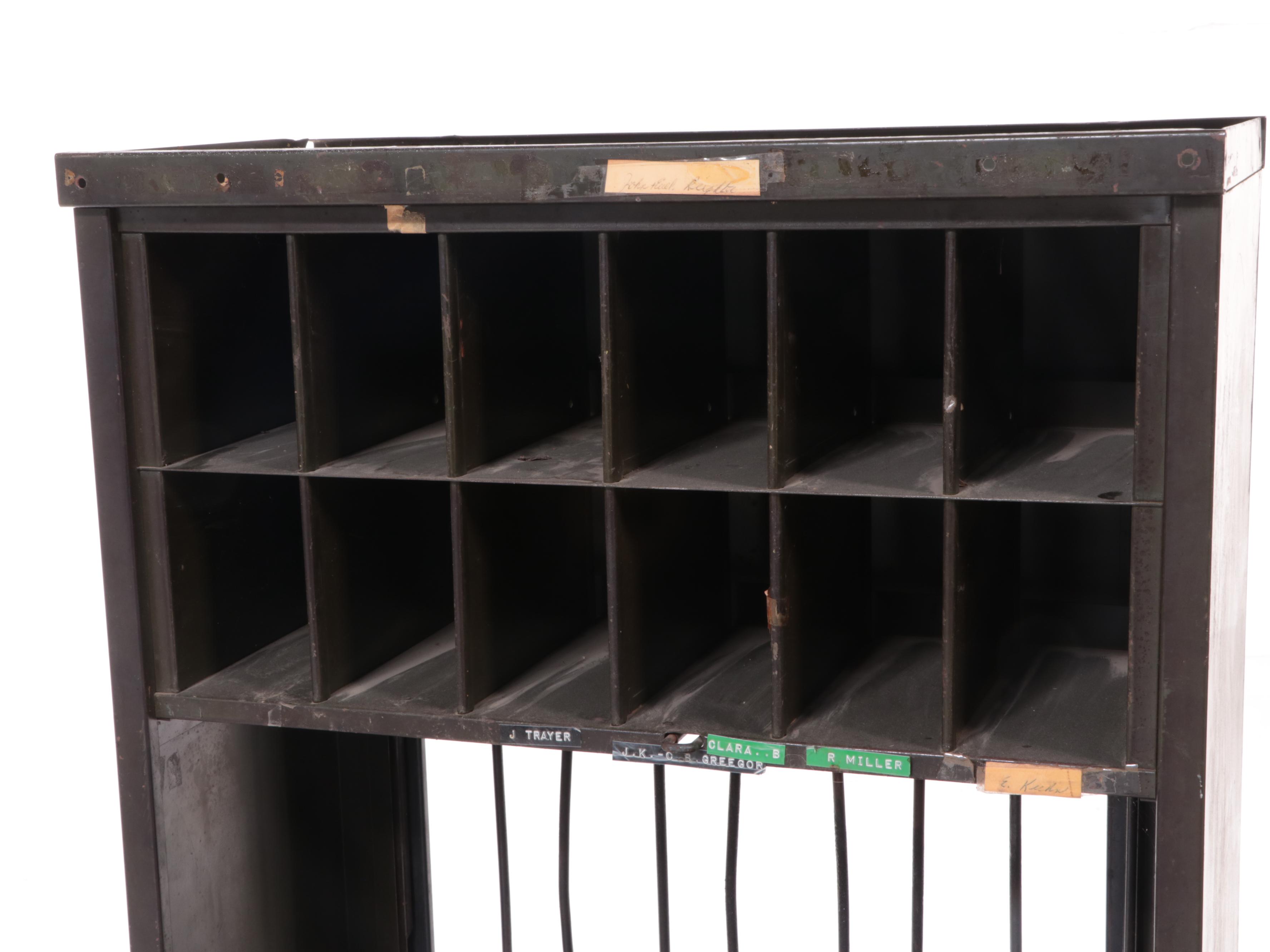 U.S. Army Post Office Mail Box Units, Bar Window Counter and Rubber Stamps