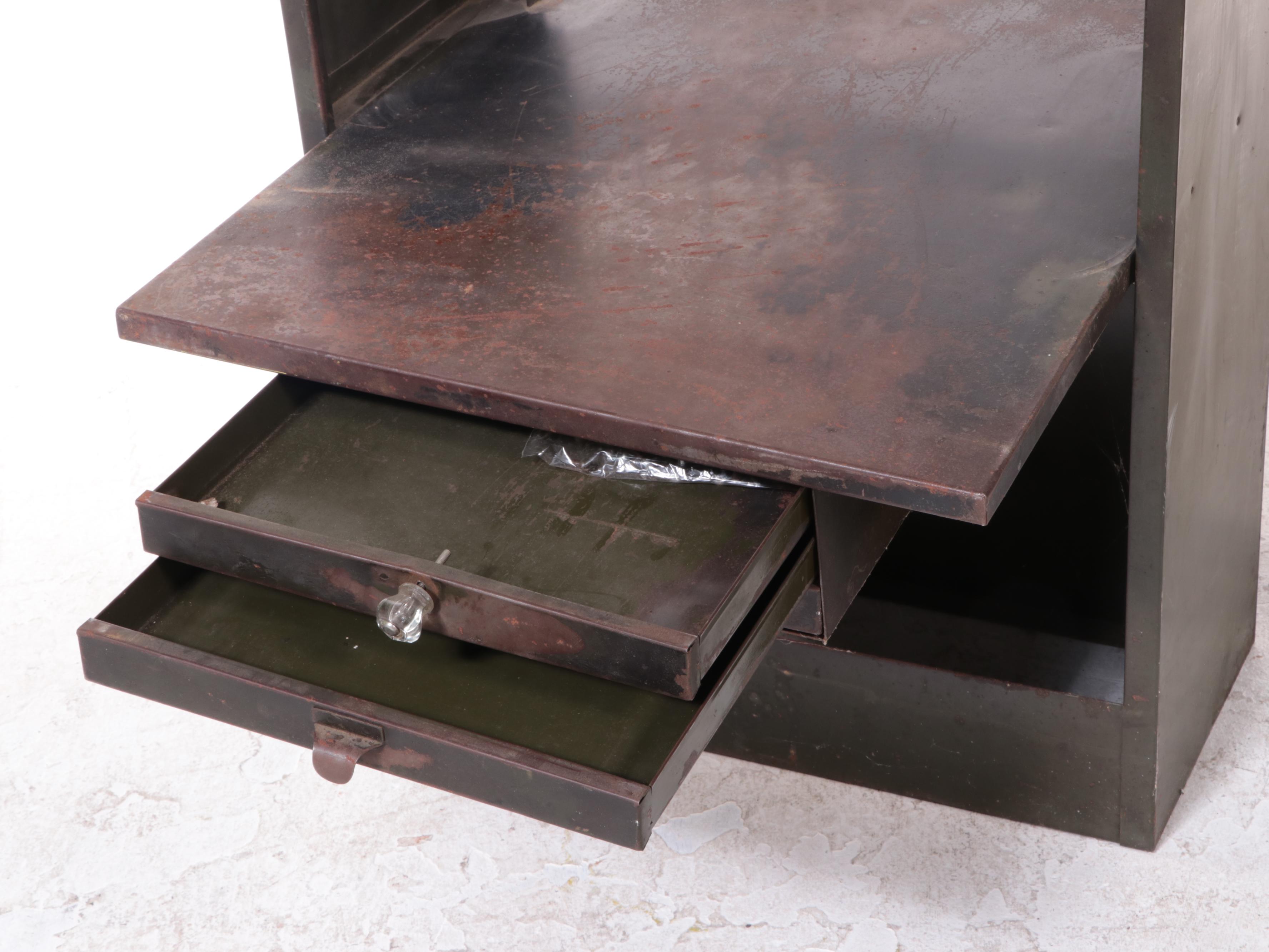 U.S. Army Post Office Mail Box Units, Bar Window Counter and Rubber Stamps