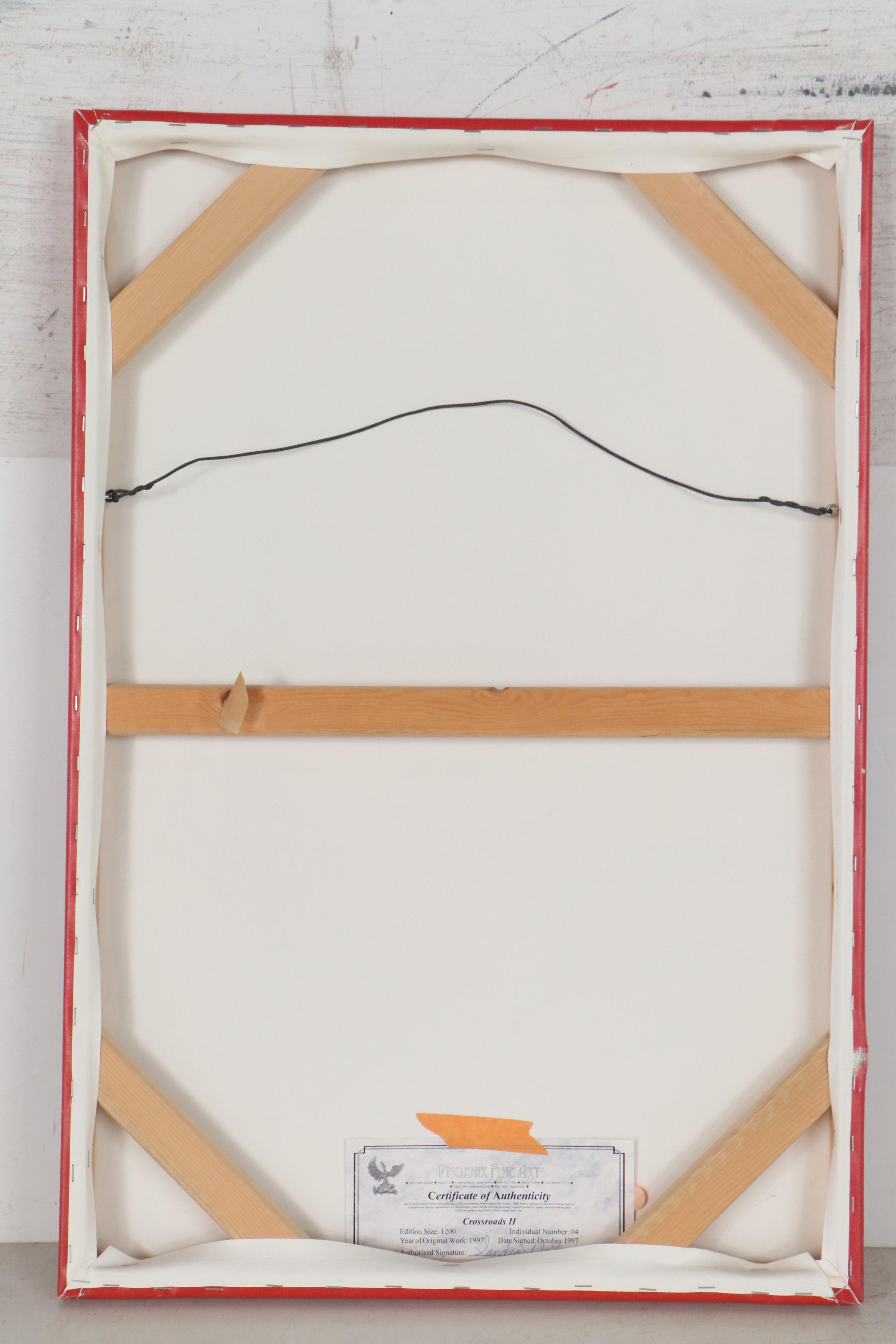 Henri Peter Offset Lithograph "Crossroads II," 1997