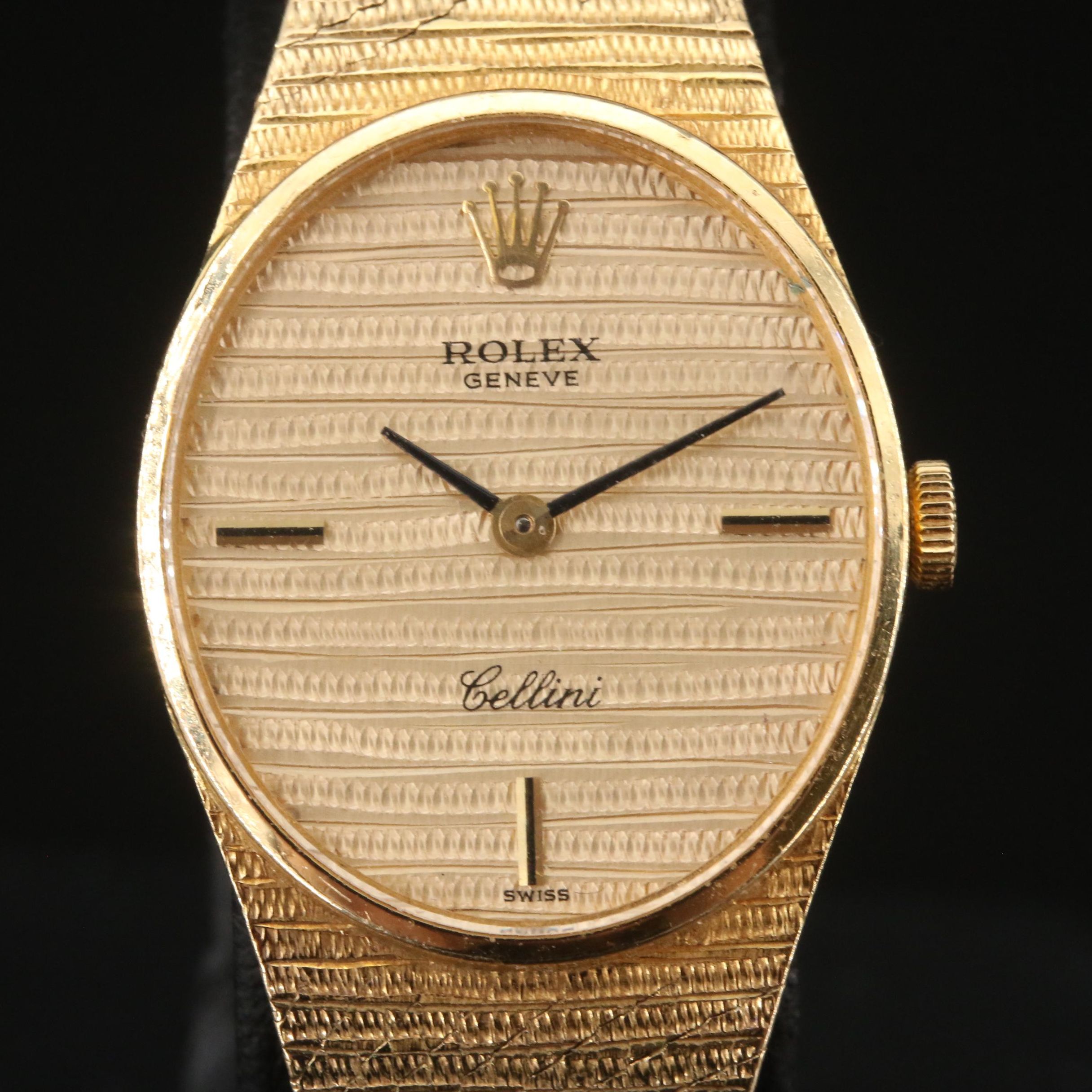 18K Rolex Cellini Stem Wind Watch