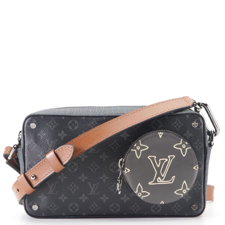 Louis Vuitton Volga On Strap Bag in Monogram Eclipse Canvas