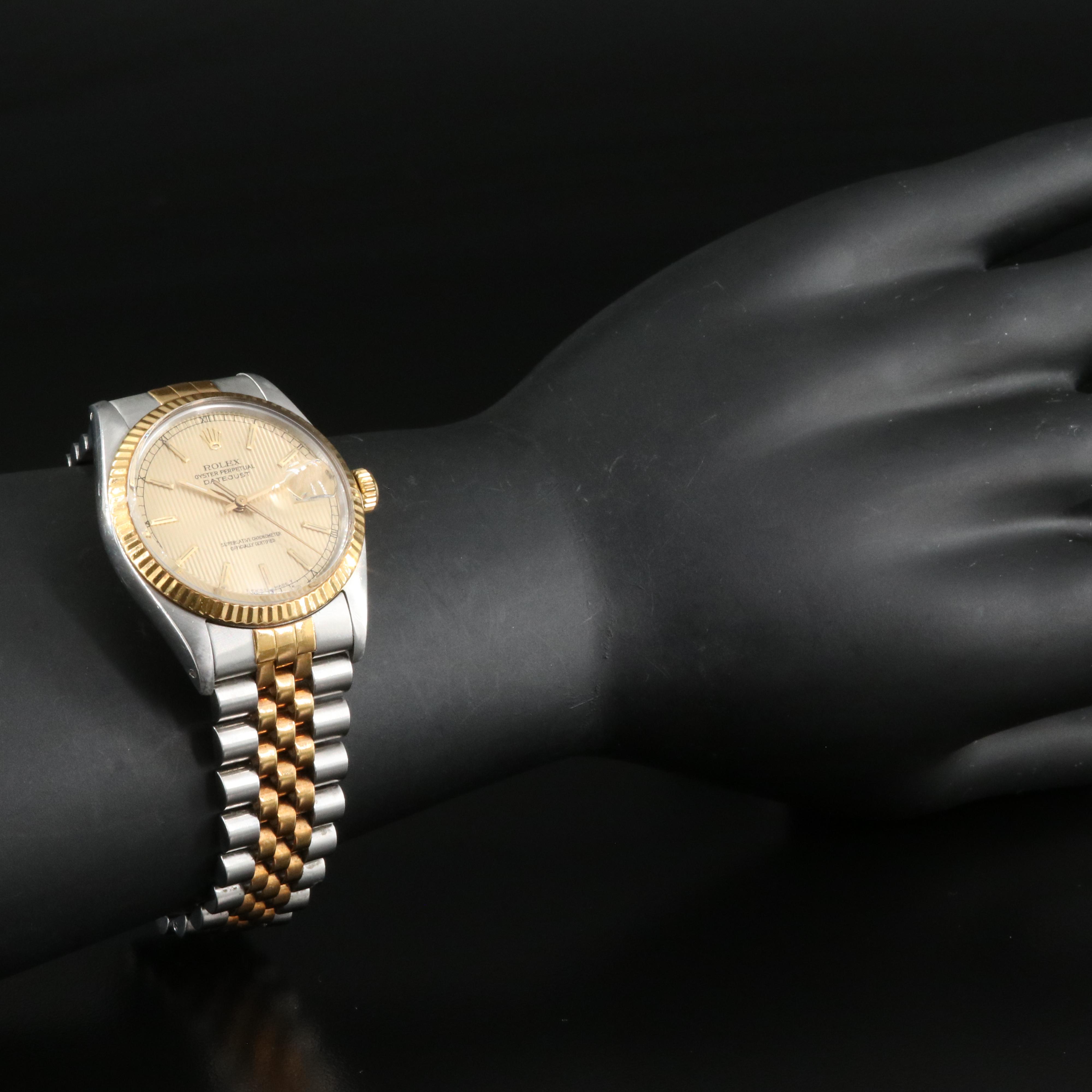 1986 Rolex Oyster Perpetual Datejust 18K and Stainless Steel Watch