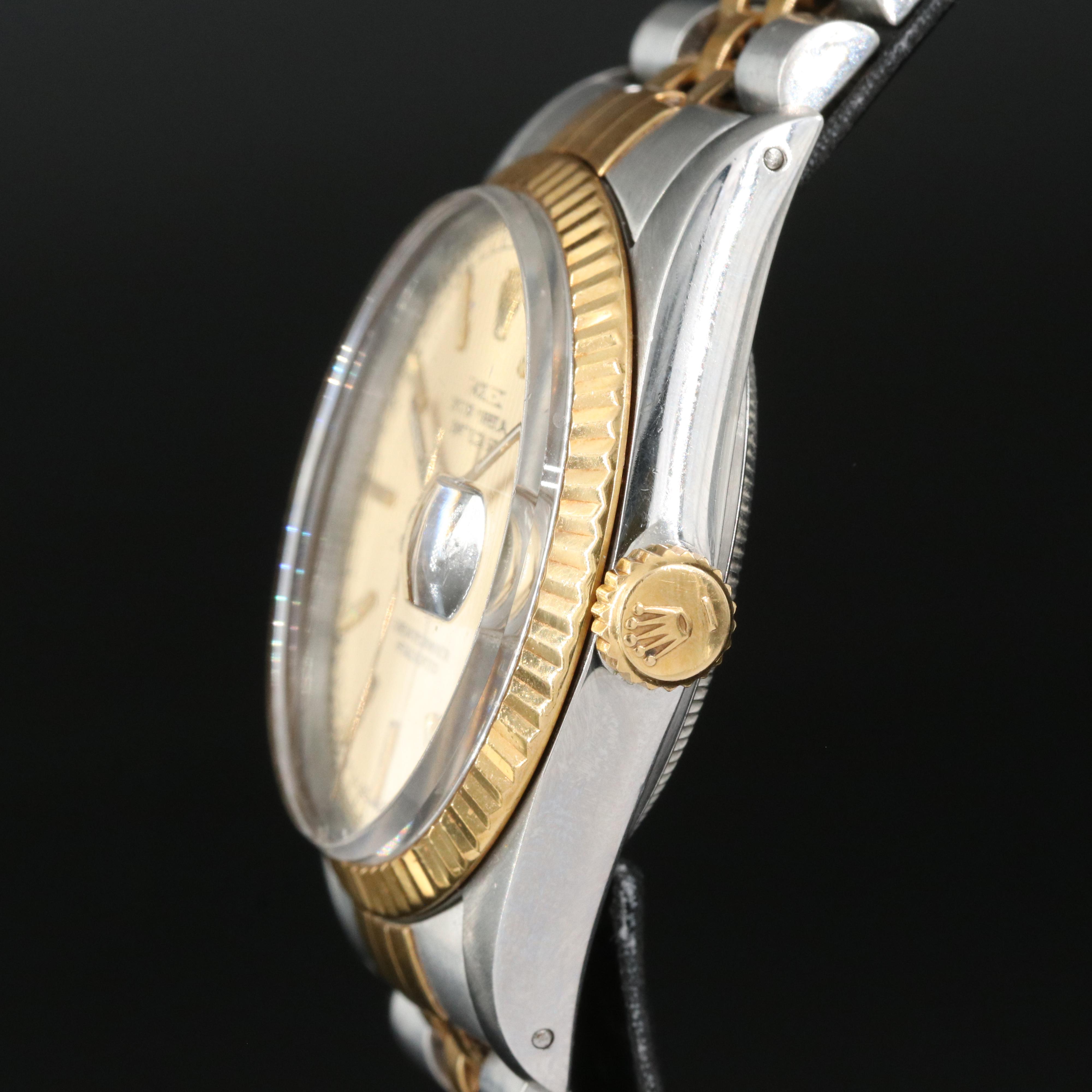 1986 Rolex Oyster Perpetual Datejust 18K and Stainless Steel Watch