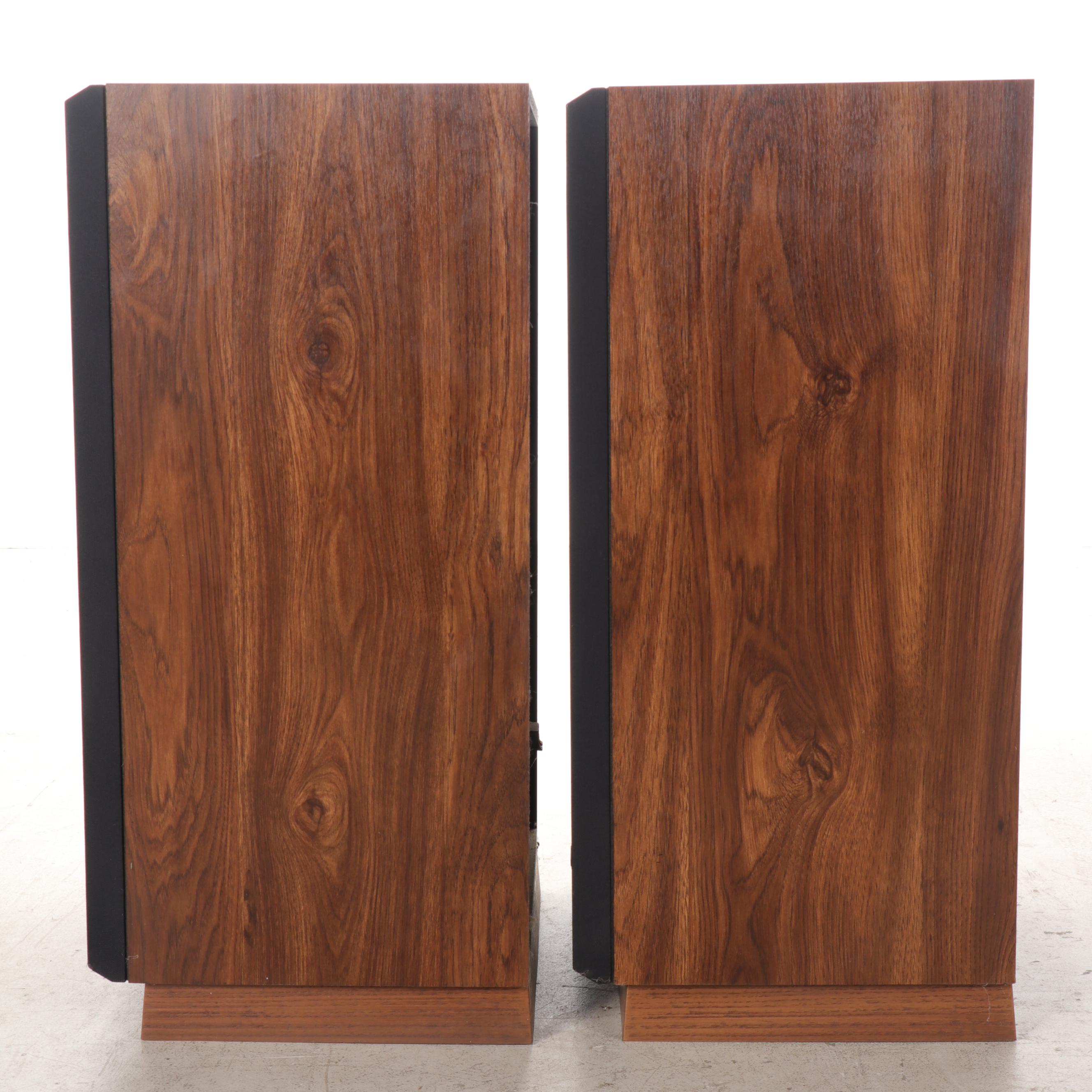 Pair of Fisher Studio-Standard Walnut Veneer Loudspeakers, 1980s