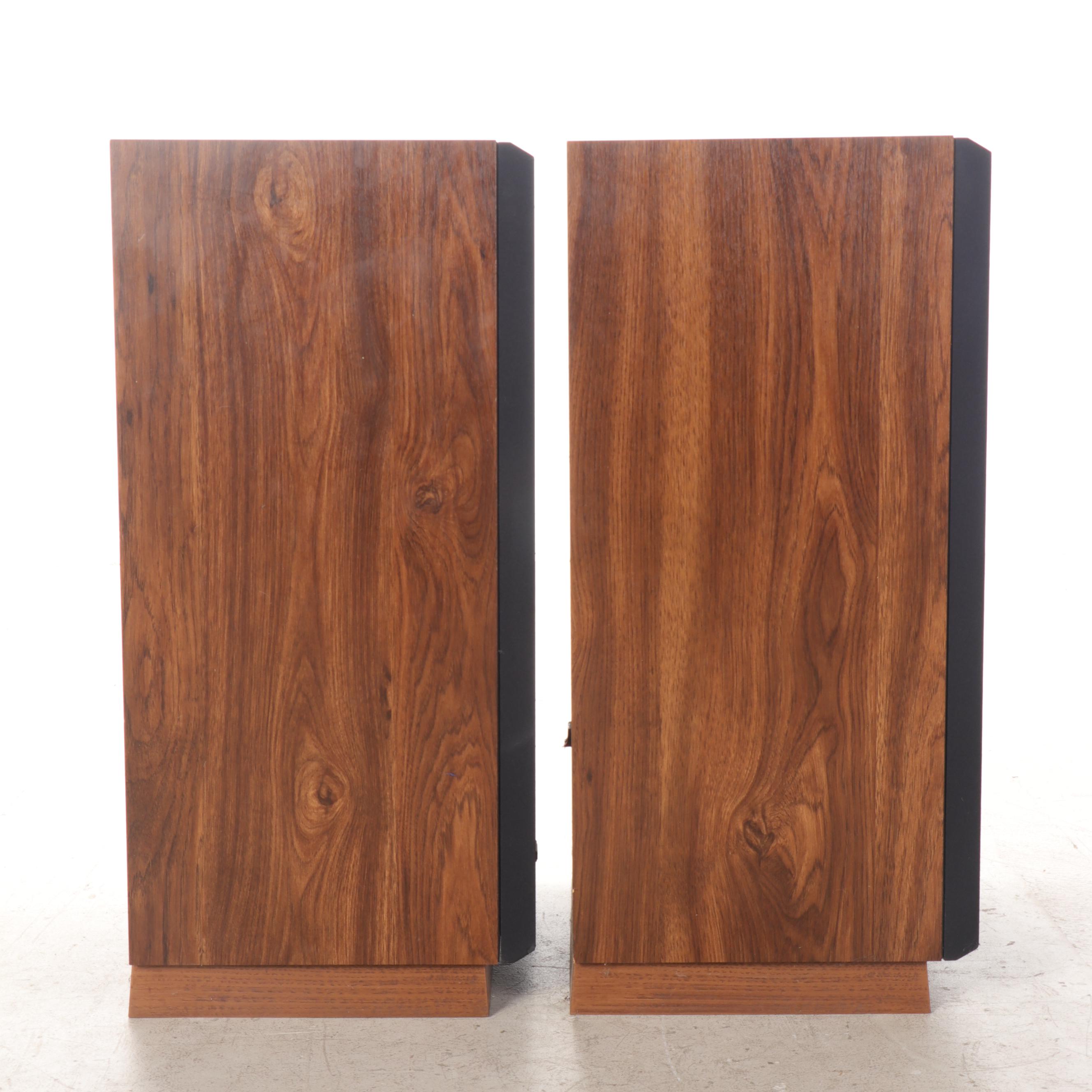 Pair of Fisher Studio-Standard Walnut Veneer Loudspeakers, 1980s