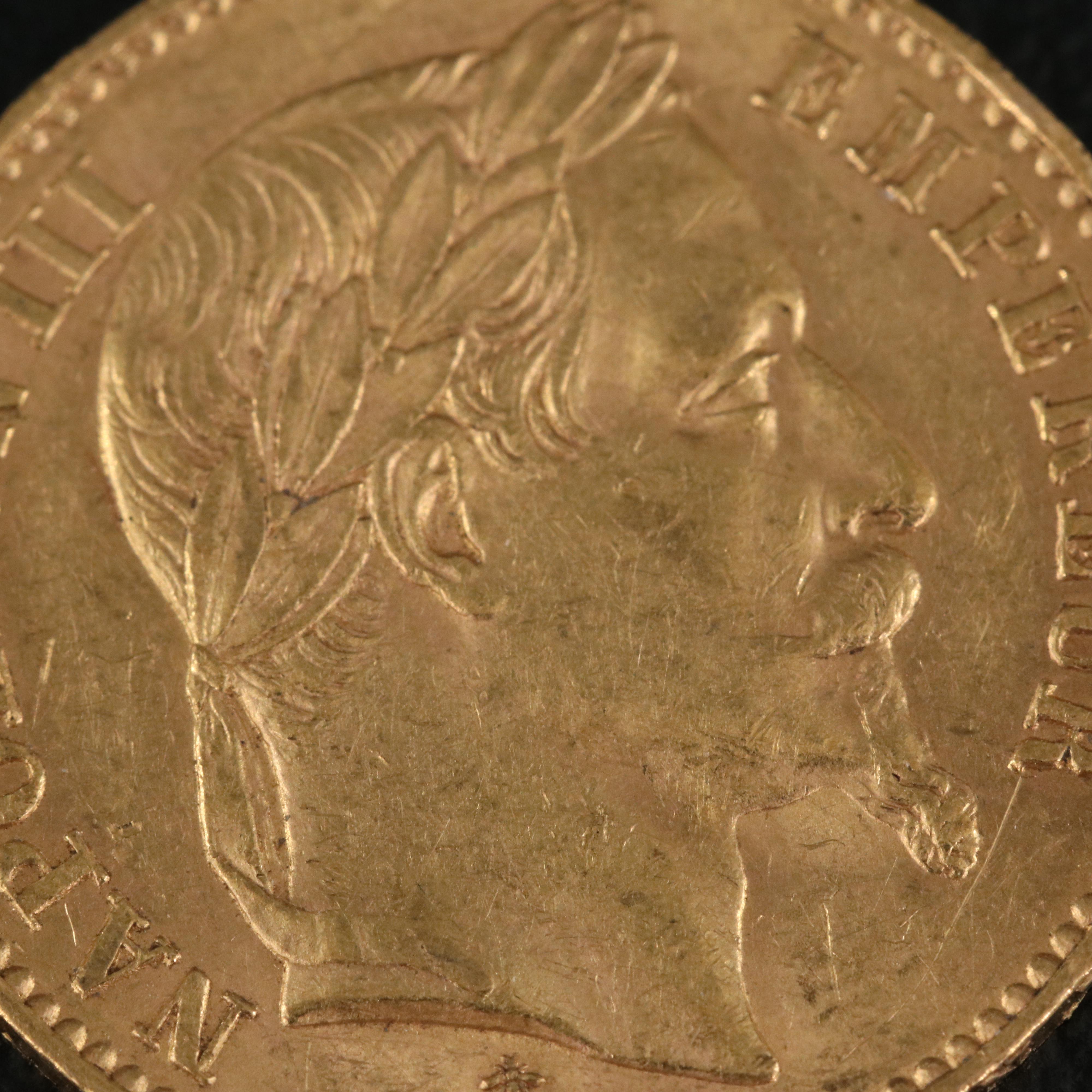 1866-A France Twenty Francs Gold Coin