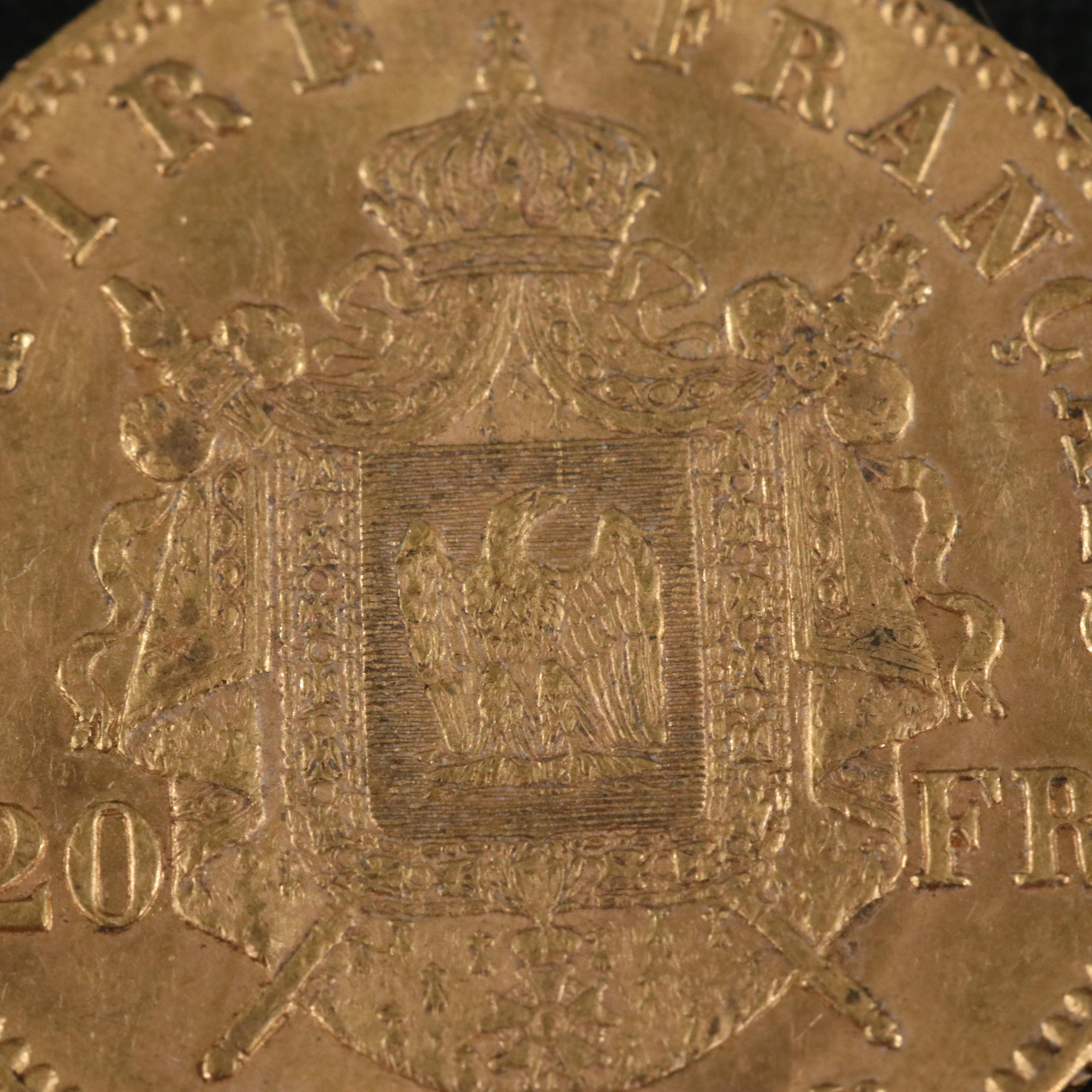 1866-A France Twenty Francs Gold Coin