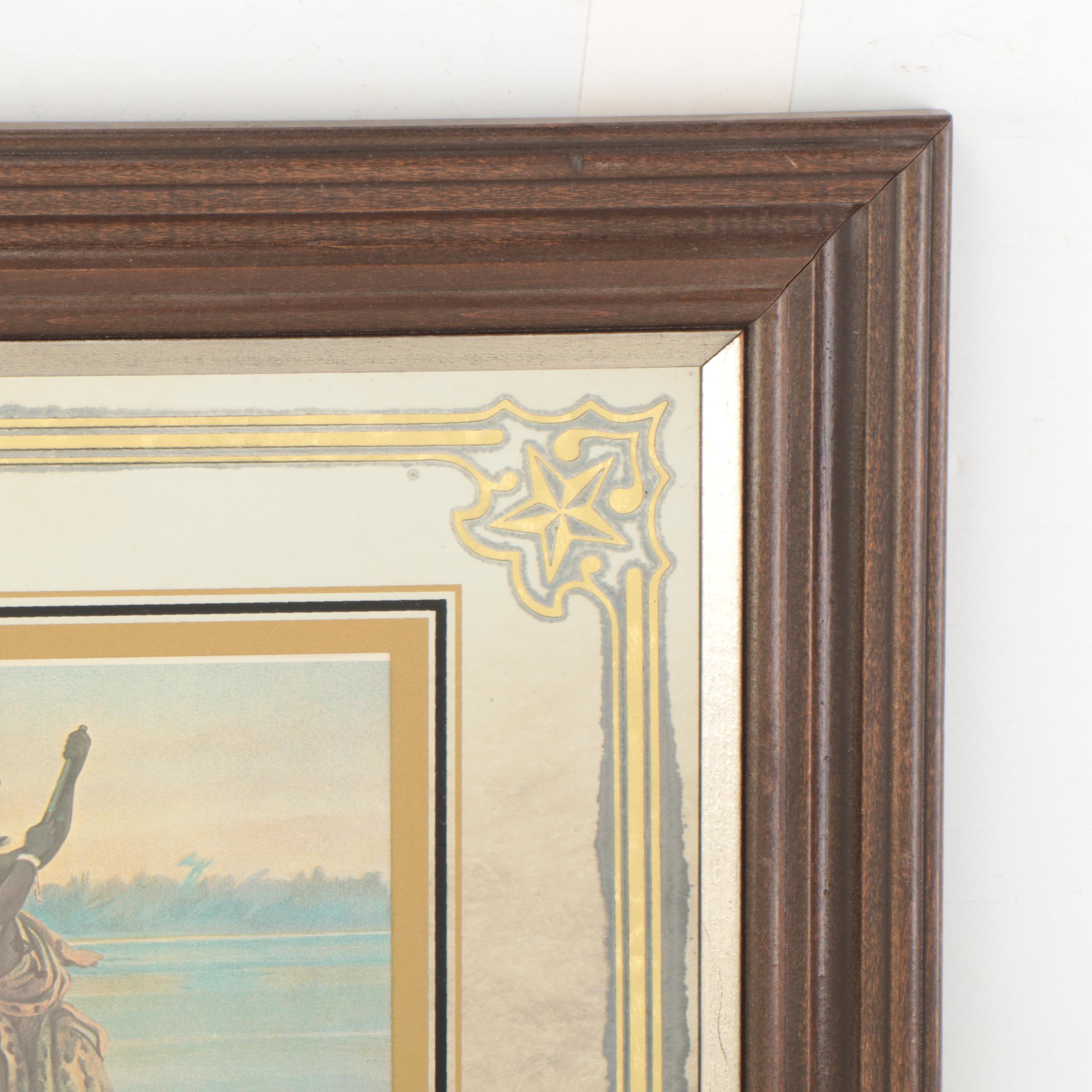 Anheuser-Busch Advertisement Bar Mirror Wall Décor