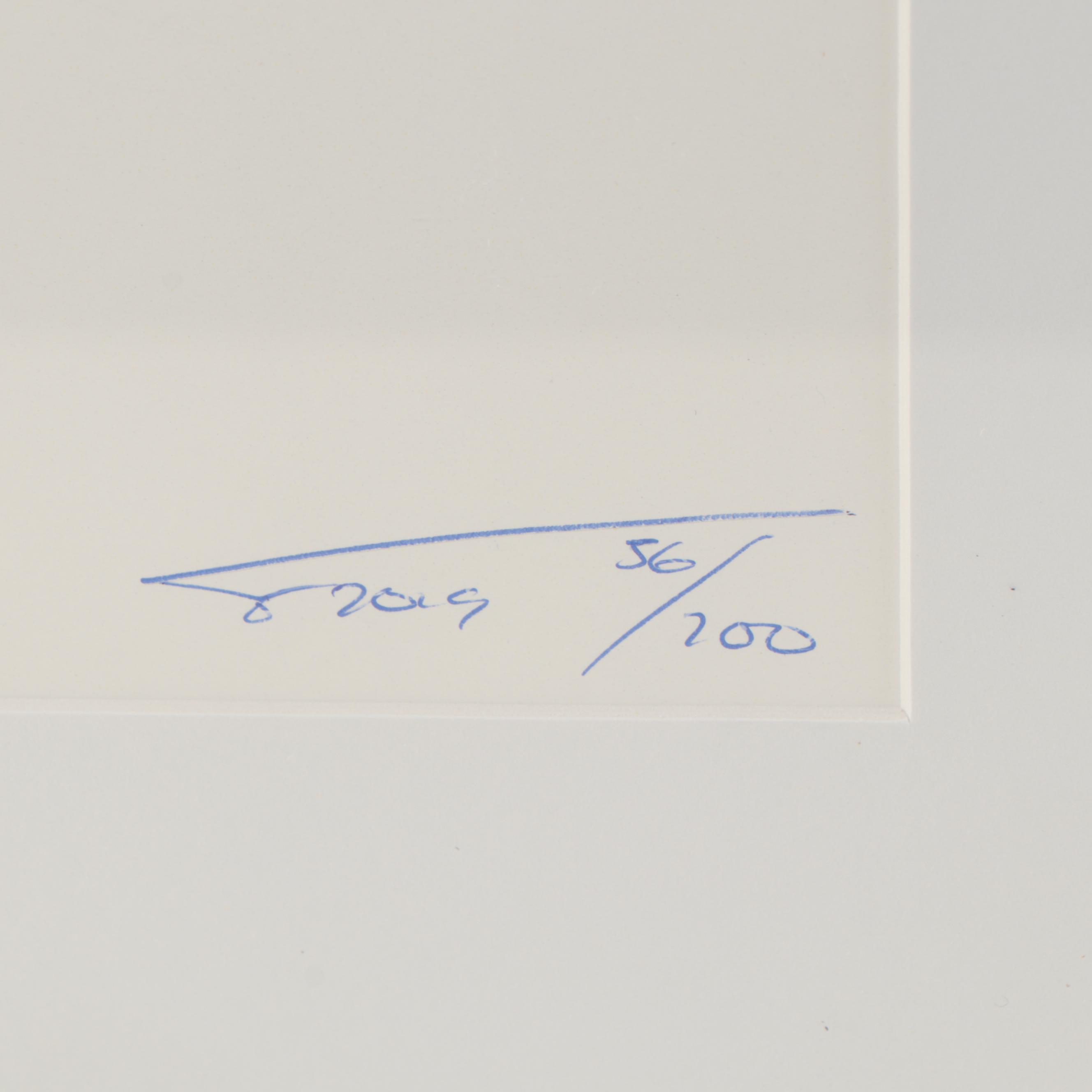 Magnus Gjoen Offset Lithographs of Skull and Grenade, 21st Century