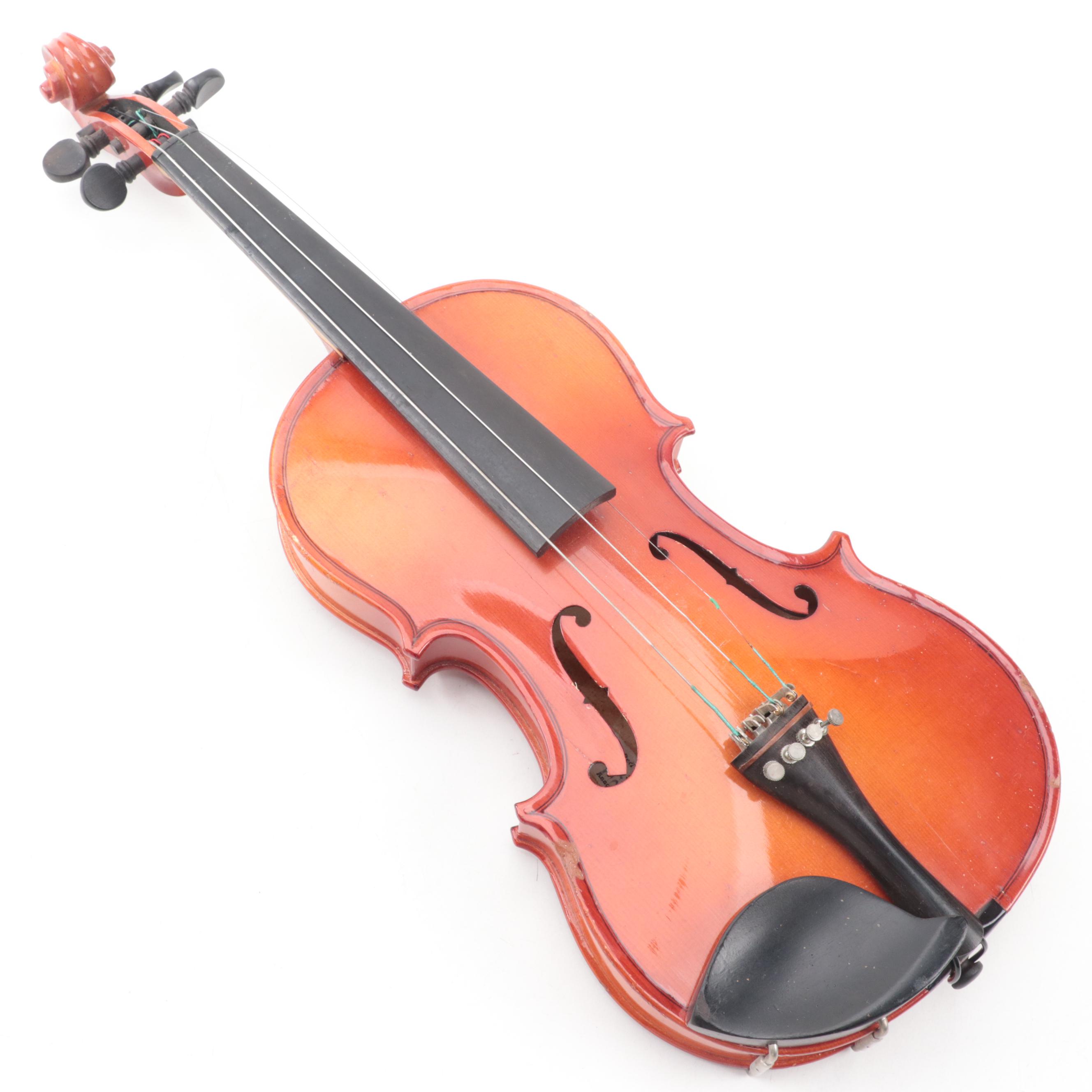 Romanian Stradivarius Replica 4/4 Violin with Bow and Case