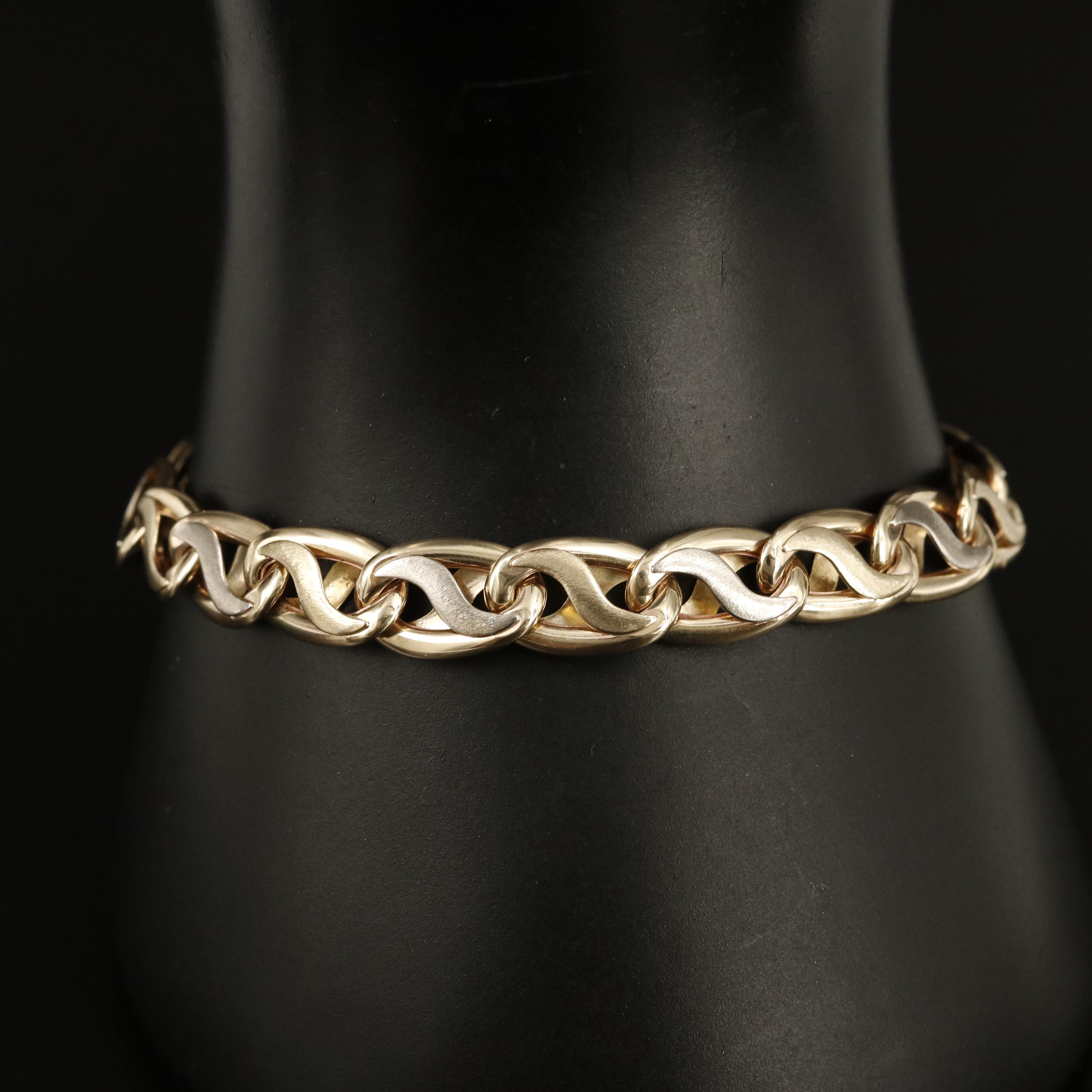 S.A. Kitsinian Jewelers 14K Mariner Link Bracelet