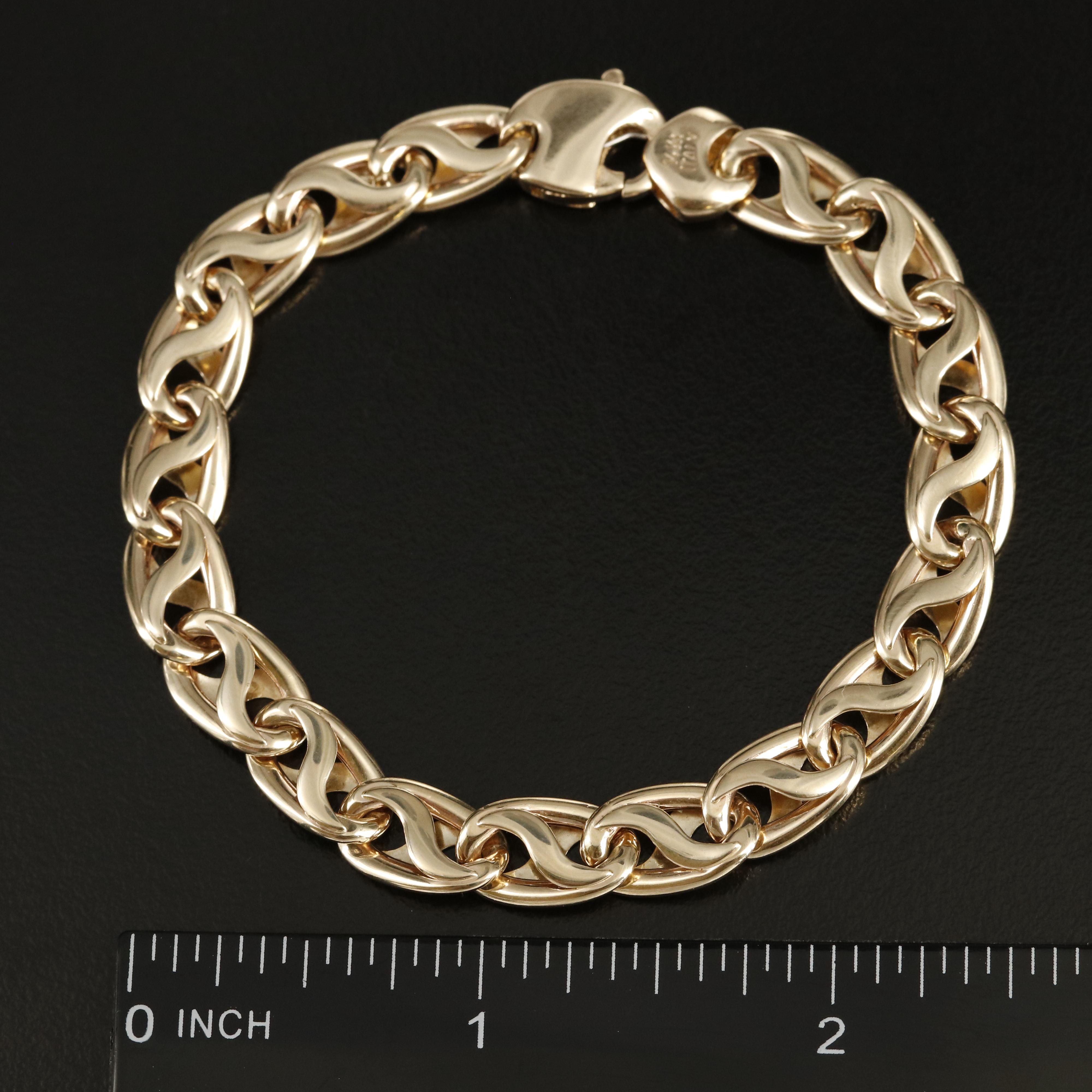 S.A. Kitsinian Jewelers 14K Mariner Link Bracelet