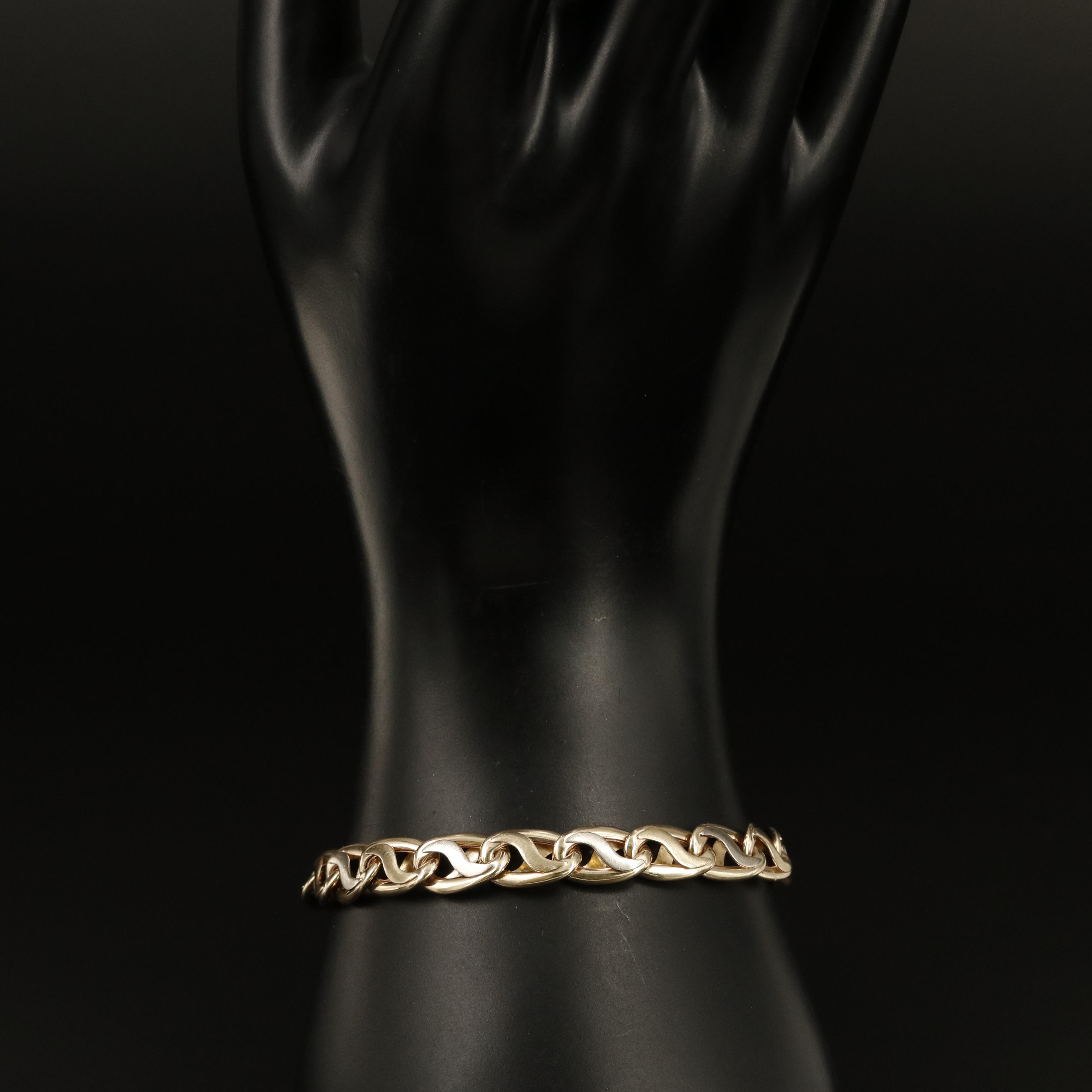 S.A. Kitsinian Jewelers 14K Mariner Link Bracelet