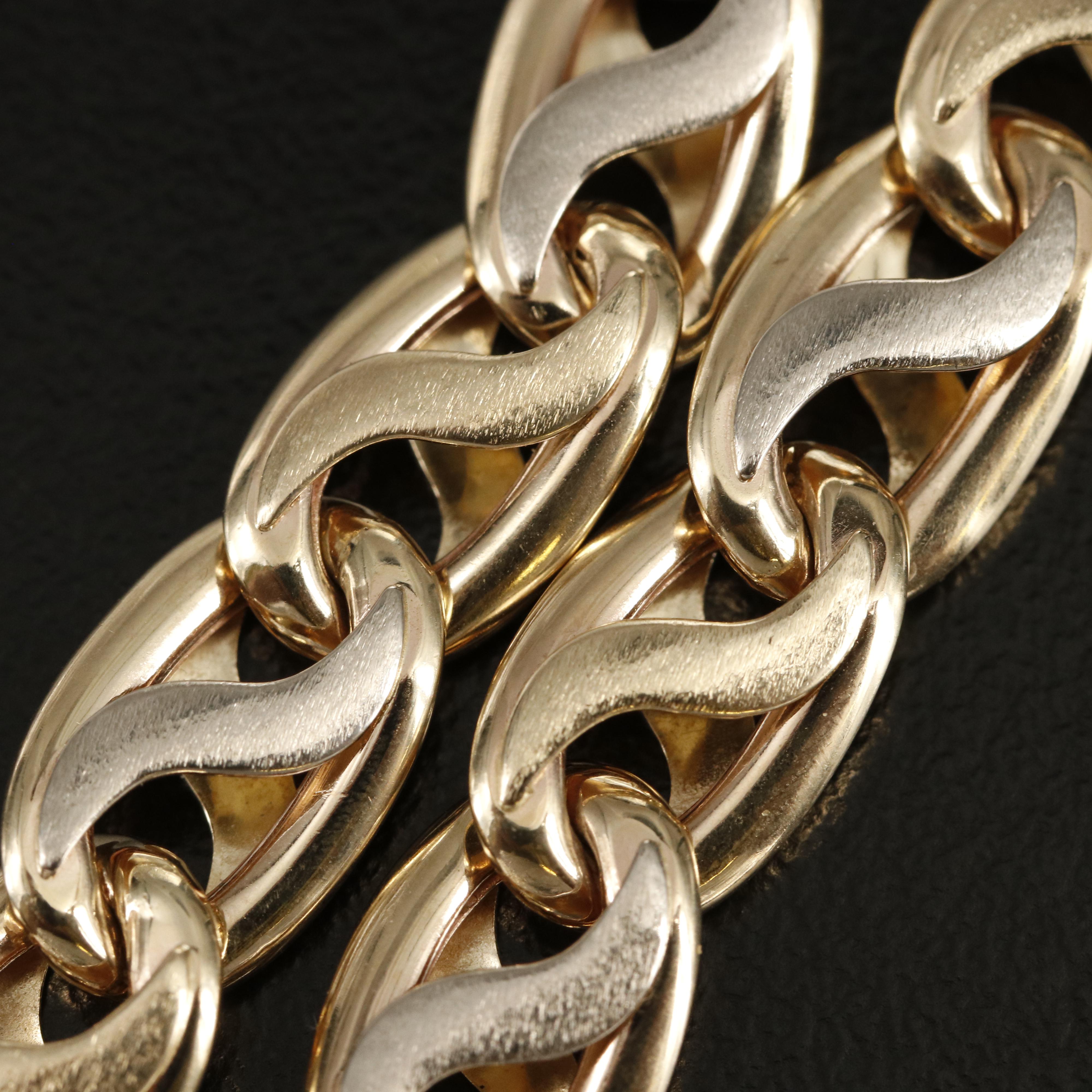 S.A. Kitsinian Jewelers 14K Mariner Link Bracelet