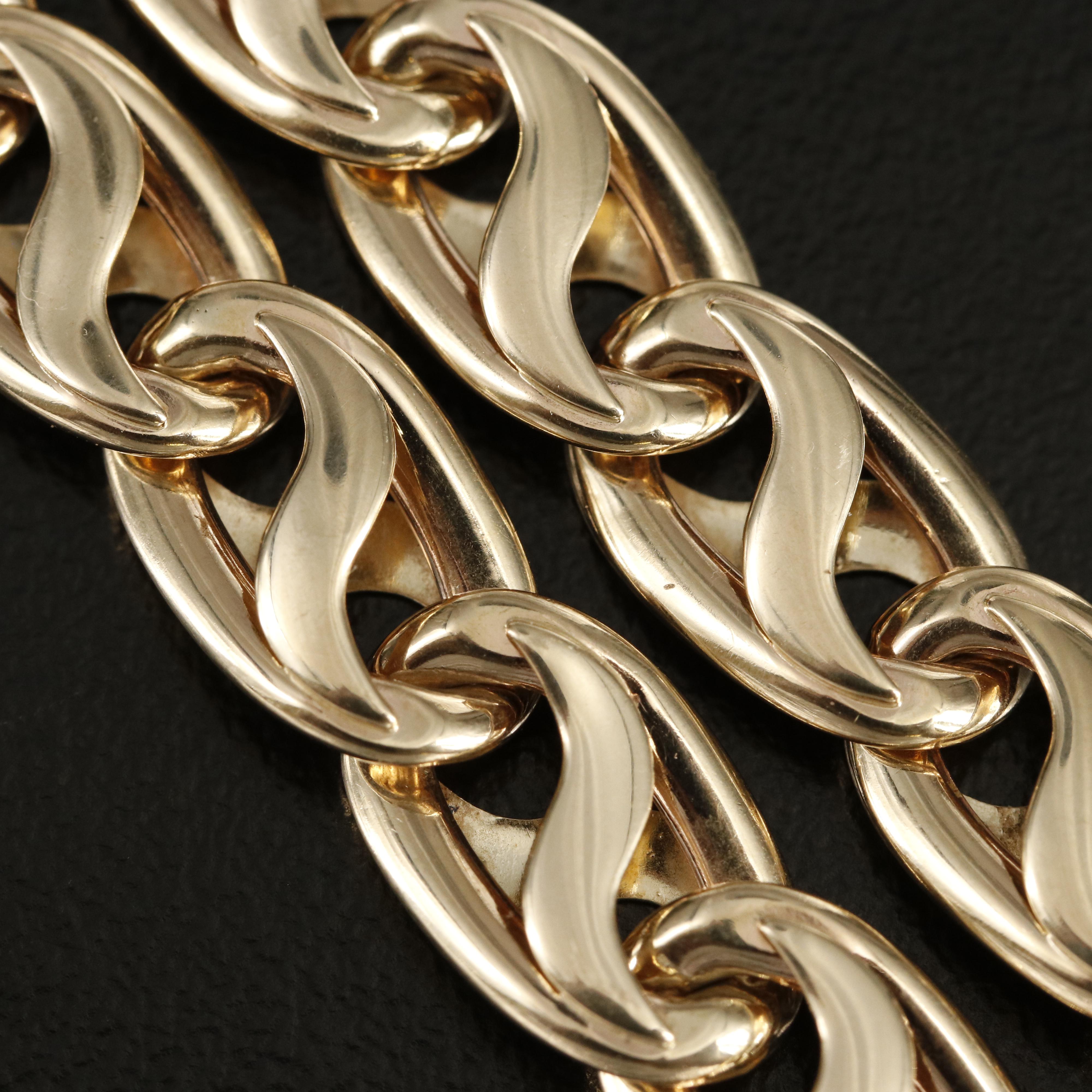 S.A. Kitsinian Jewelers 14K Mariner Link Bracelet