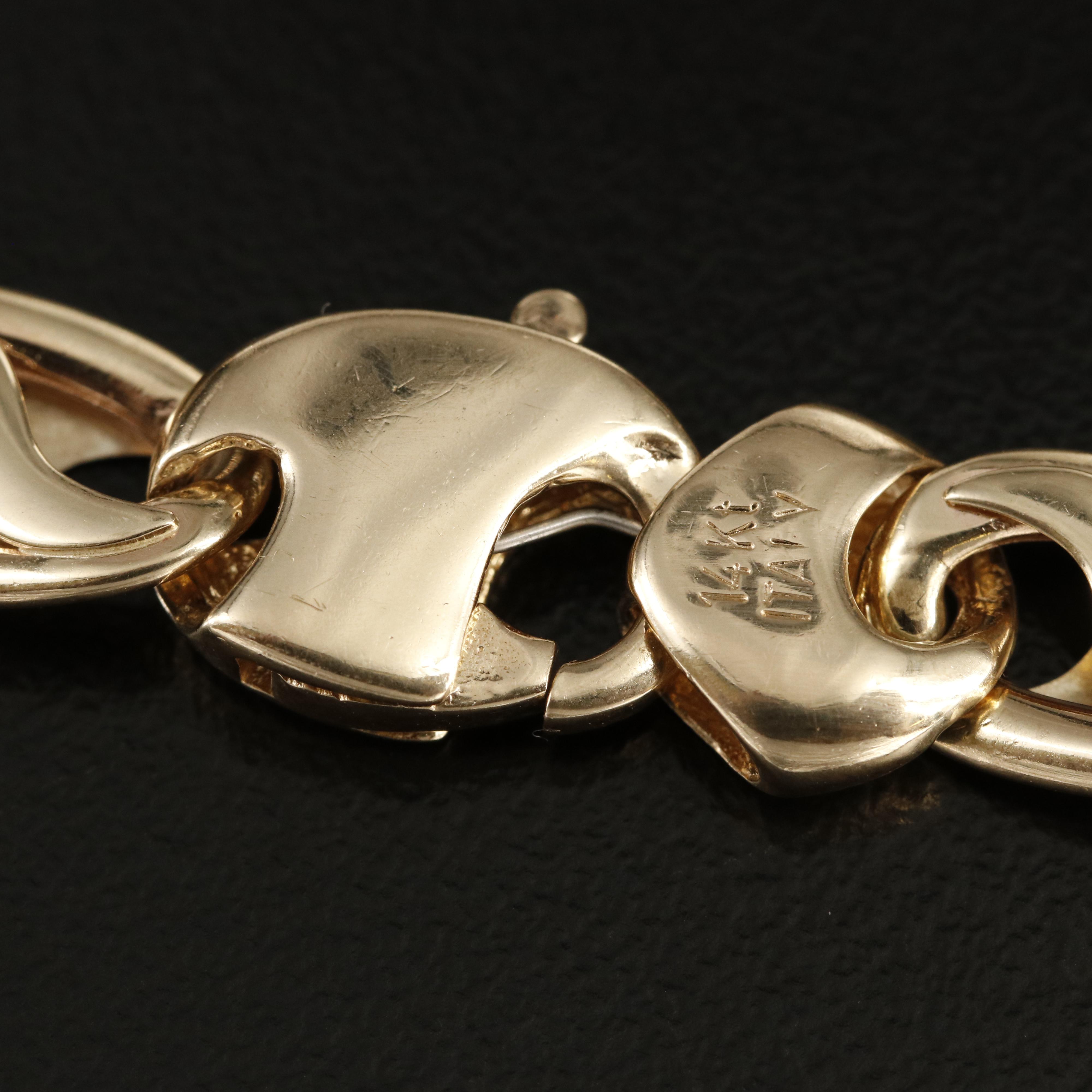 S.A. Kitsinian Jewelers 14K Mariner Link Bracelet