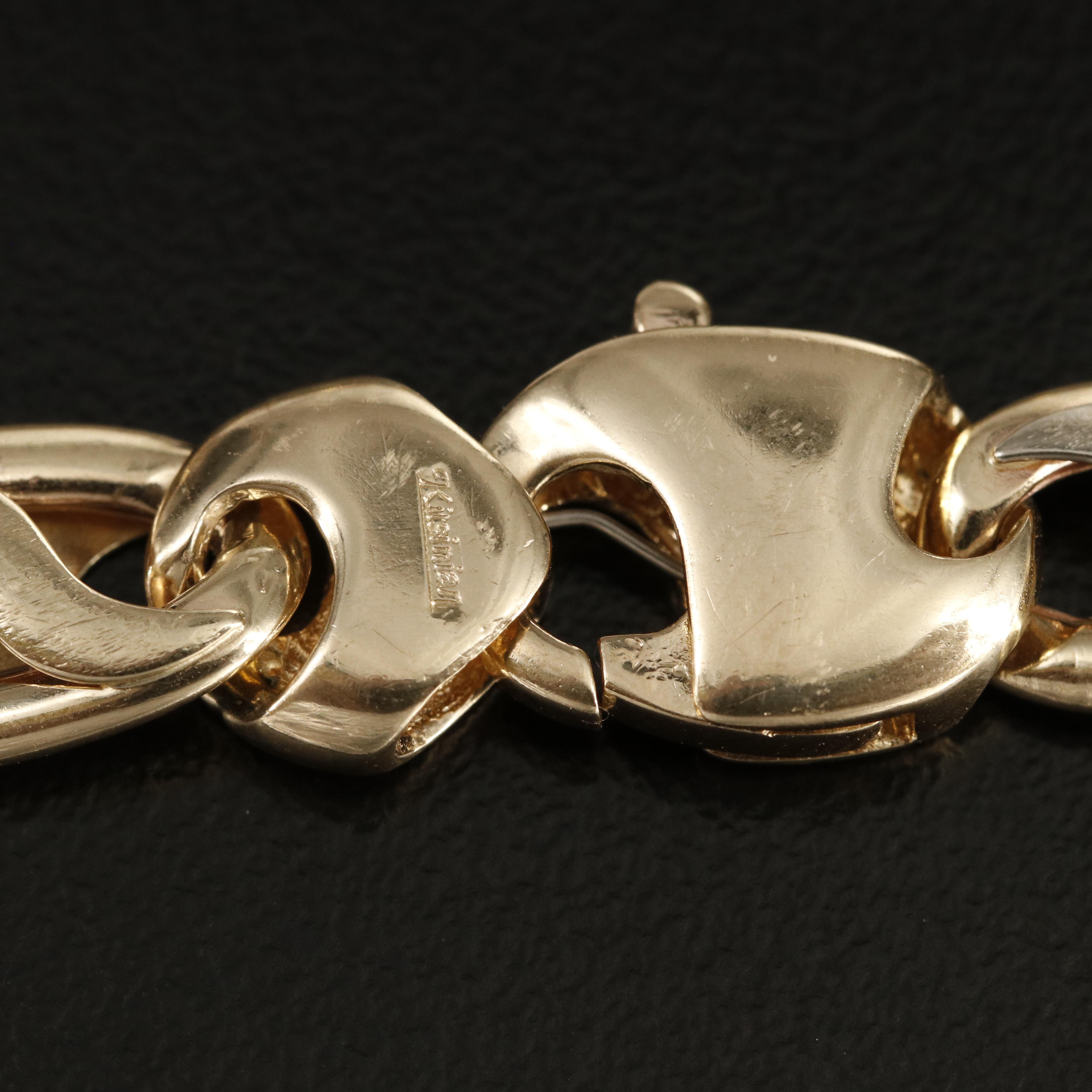 S.A. Kitsinian Jewelers 14K Mariner Link Bracelet