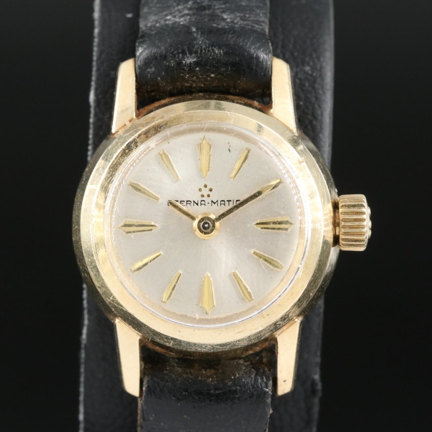 14K Eterna Eternamatic Vintage Wristwatch