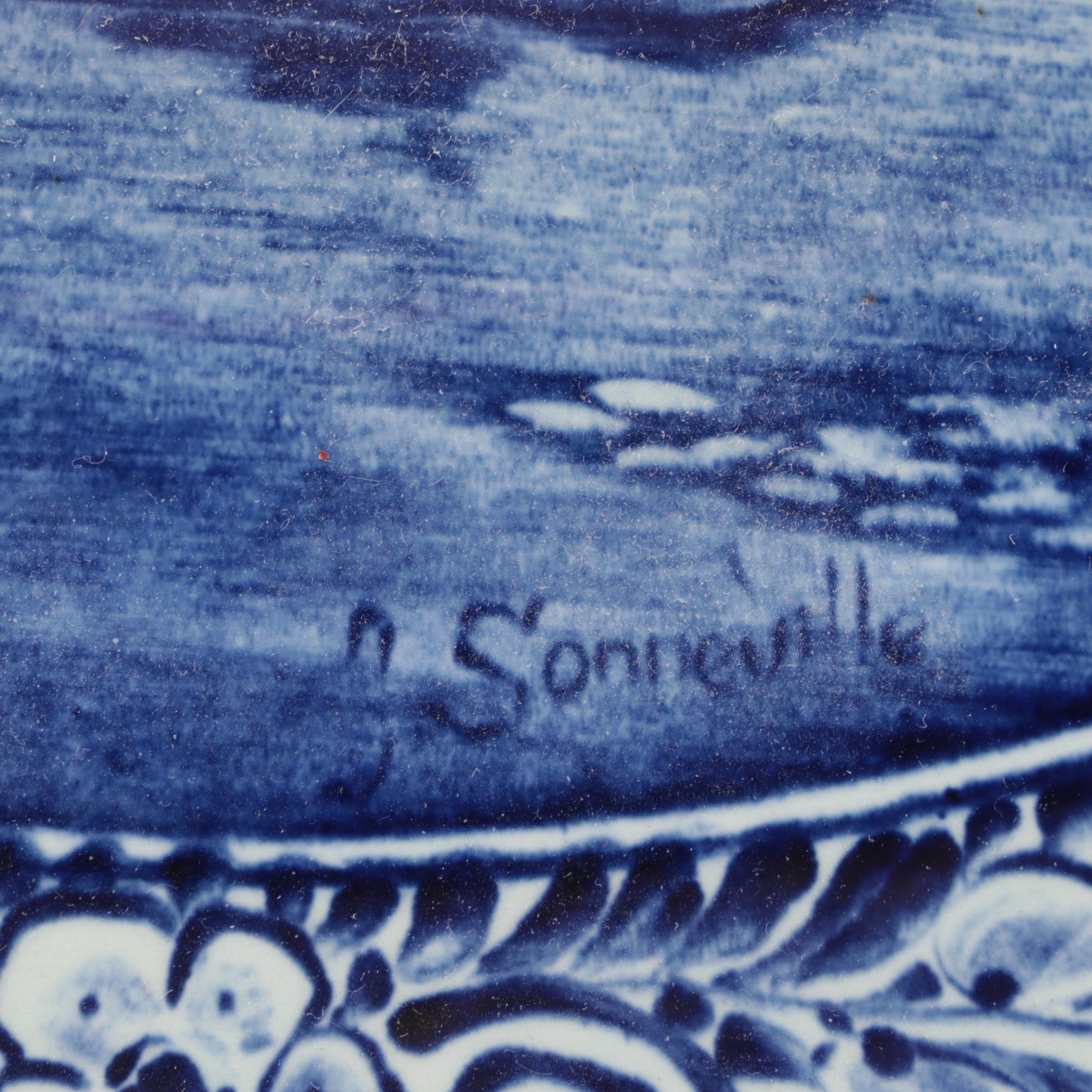 Boch for Royal Sphinx Hanging Delft Decorative Plates