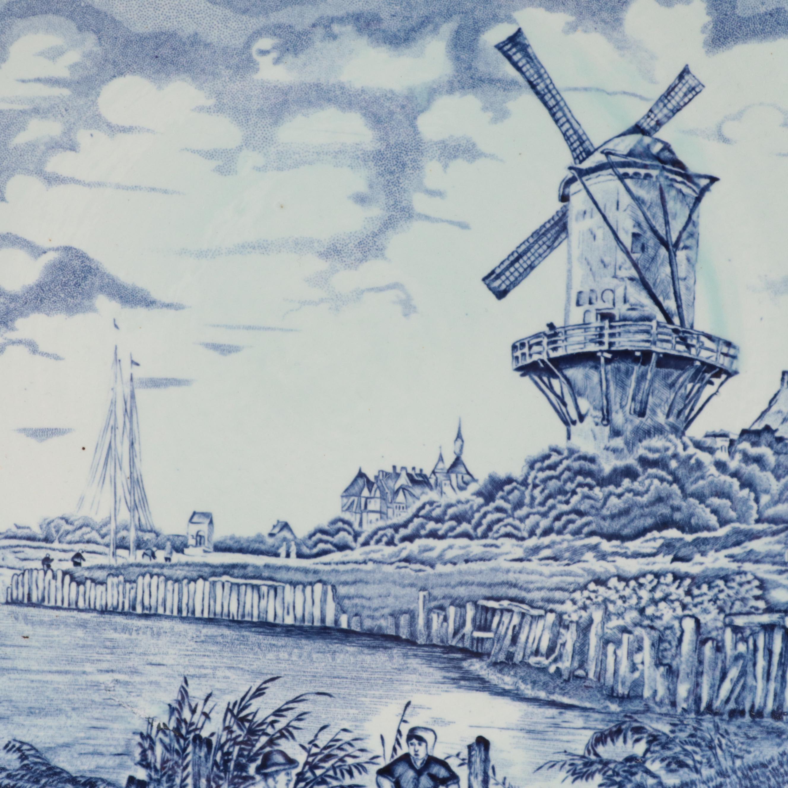 Boch for Royal Sphinx Hanging Delft Decorative Plates