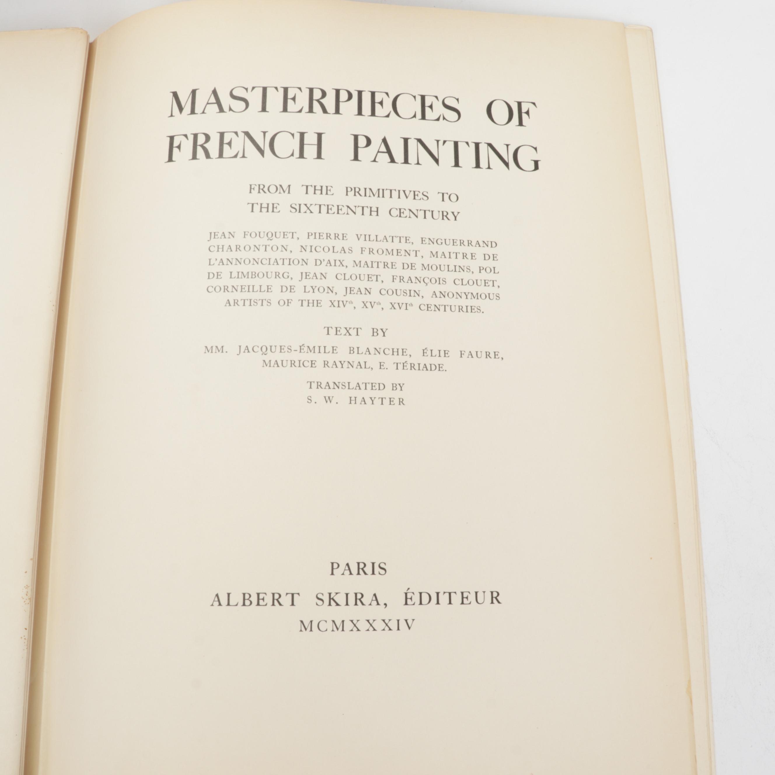 "Masterpieces of French Painting" with Other European 19th Century Art Books