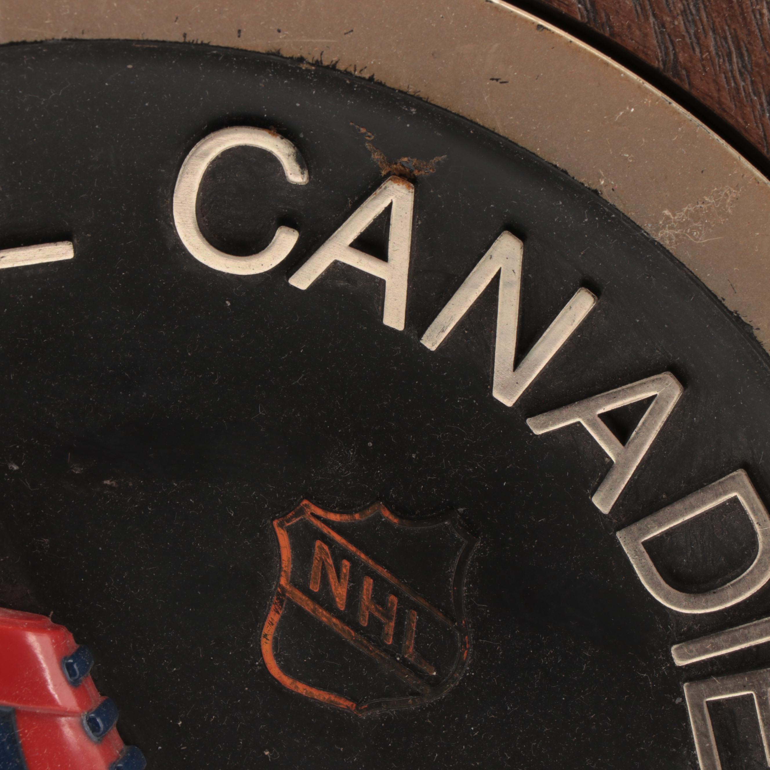 Philadelphia Flyers and Montreal Canadiens NHL Hockey Plaques