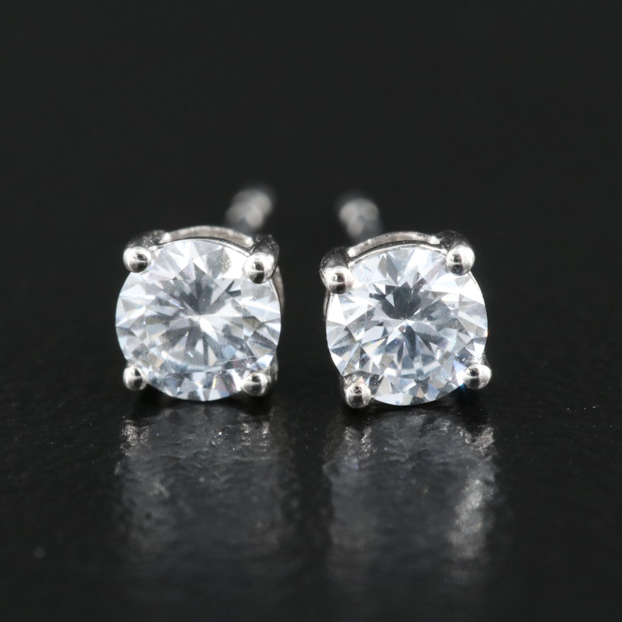 10K 0.48 CTW Lab Grown Diamond Stud Earrings