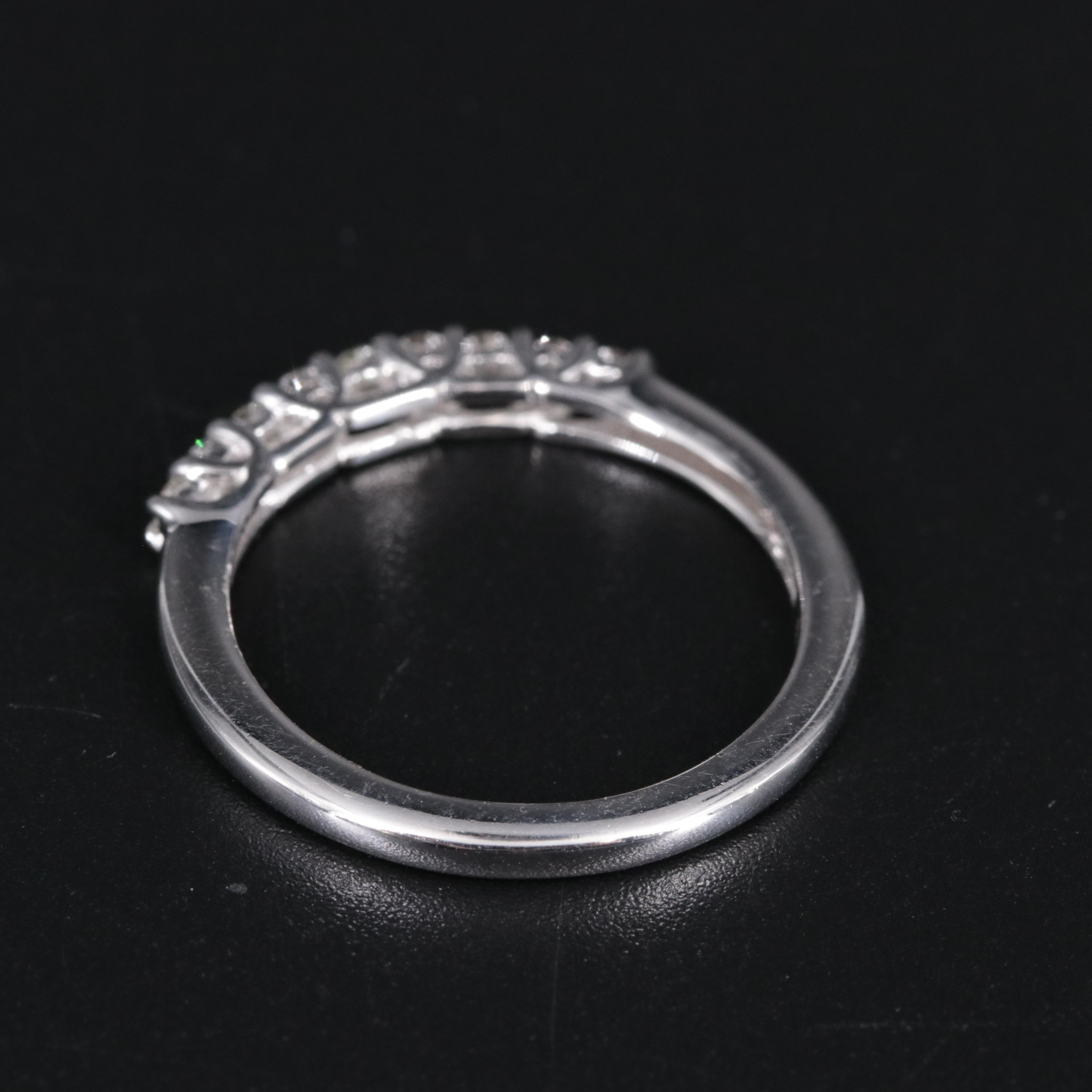 Sterling Silver Diamond Band